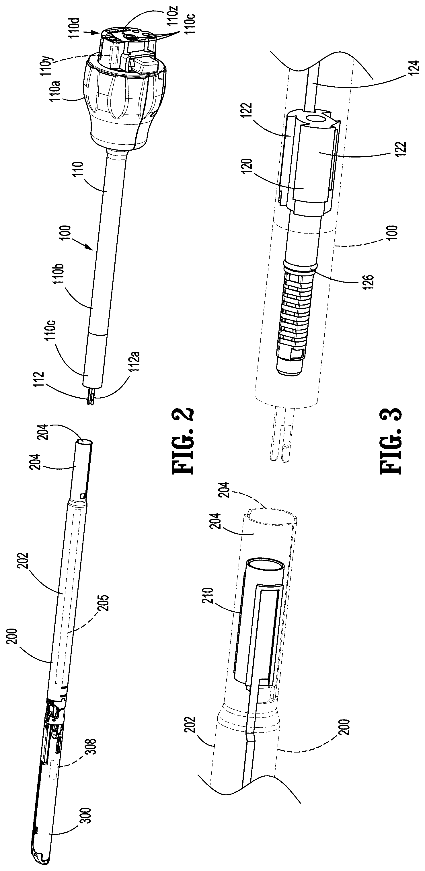 Patent US12508023 Figure 3 – Sealed electrical connection between surgical loading unit and elongated shaft