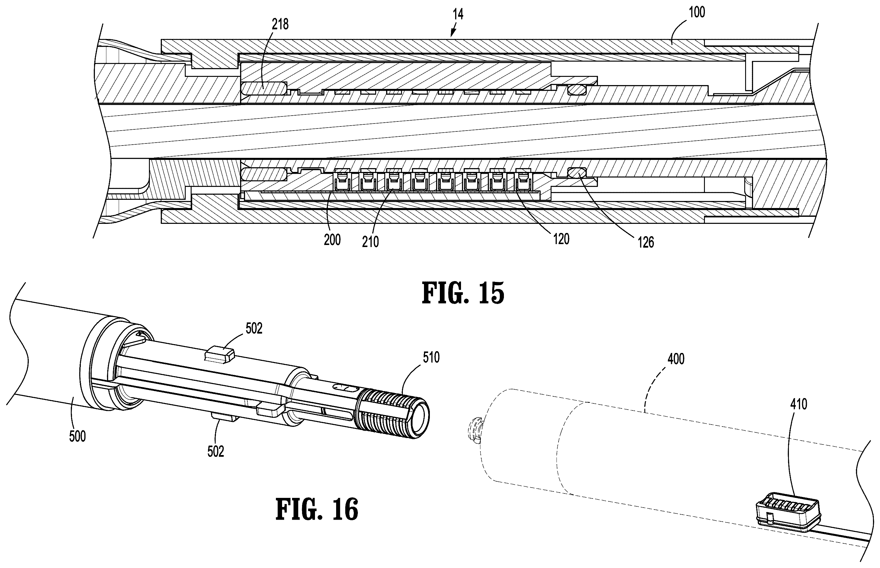 Patent US12508023 Figure 11 – Sealed electrical connection between surgical loading unit and elongated shaft
