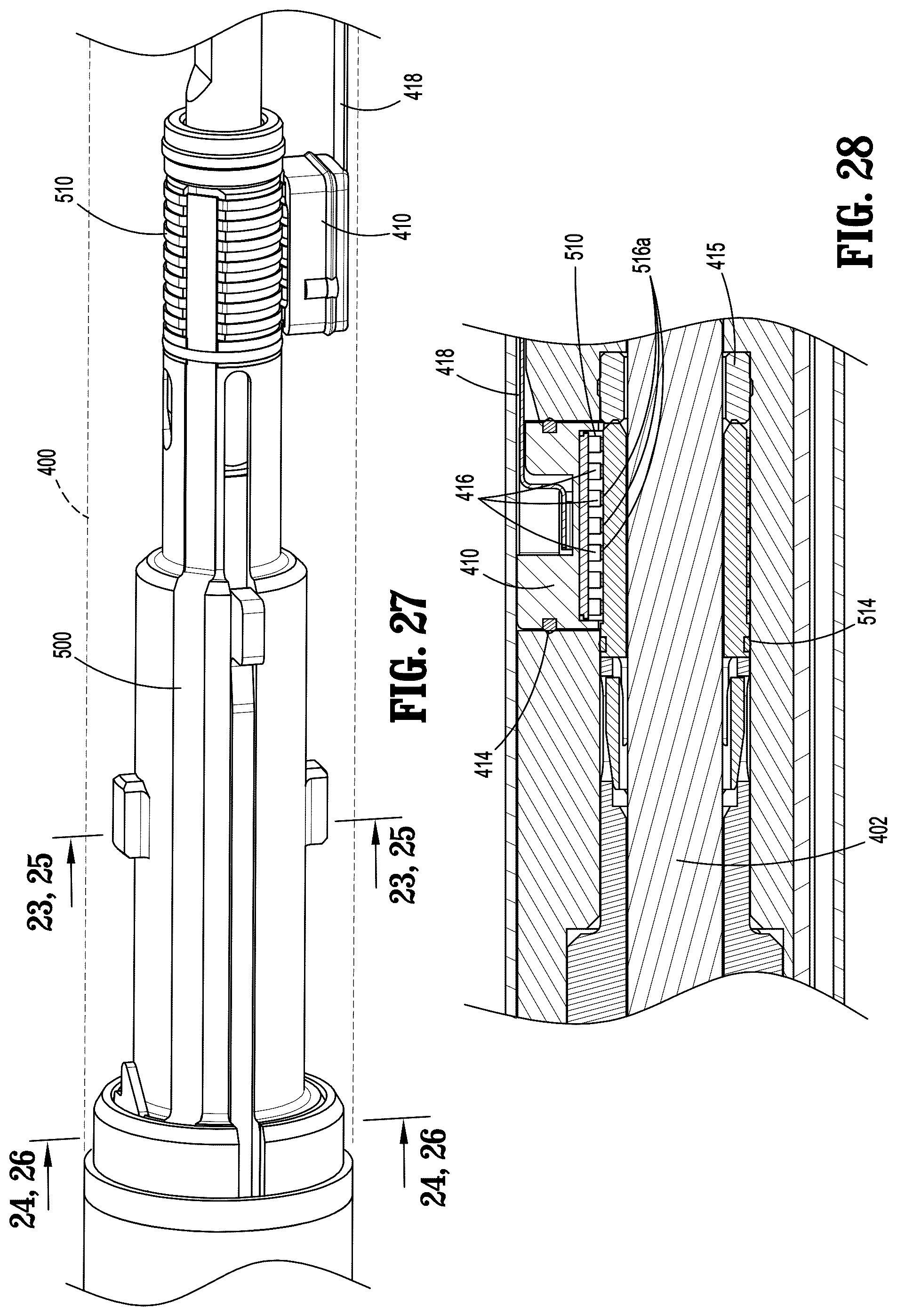 Patent US12508023 Figure 17 – Sealed electrical connection between surgical loading unit and elongated shaft