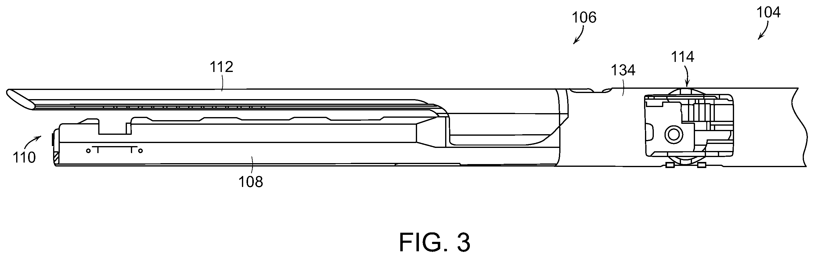 Patent US12508026 Figure 3 – Surgical stapling instrument with an articulatable end effector