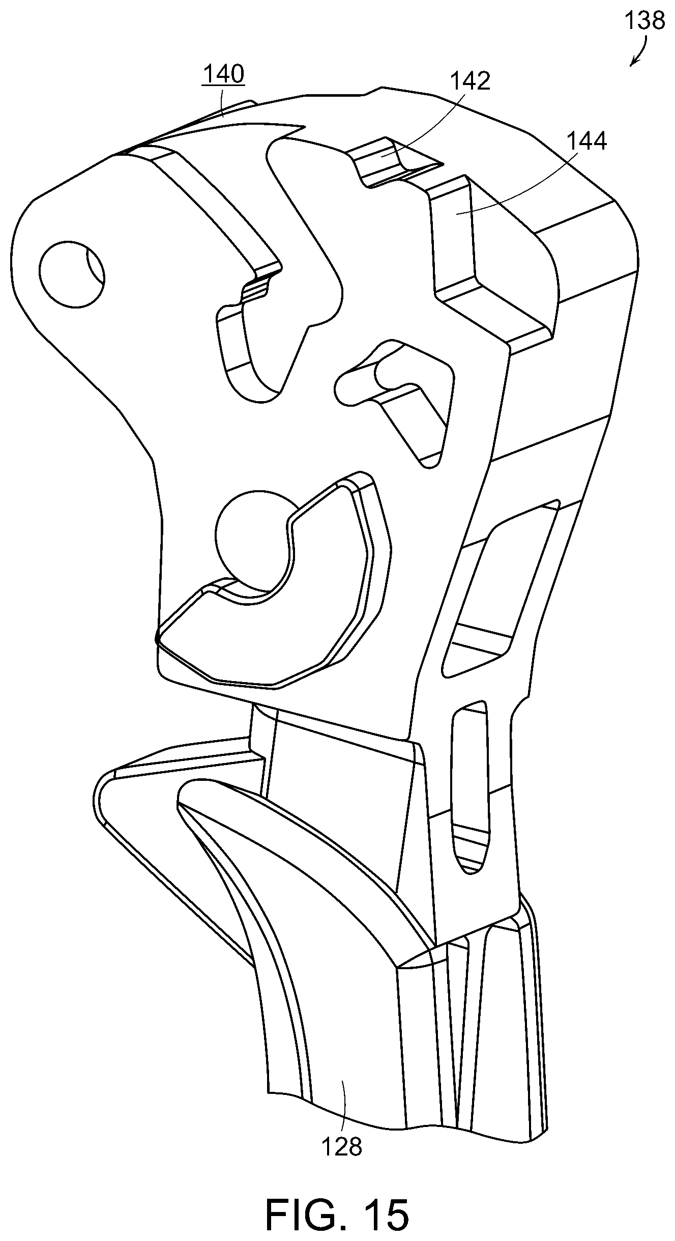 Patent US12508026 Figure 15 – Surgical stapling instrument with an articulatable end effector