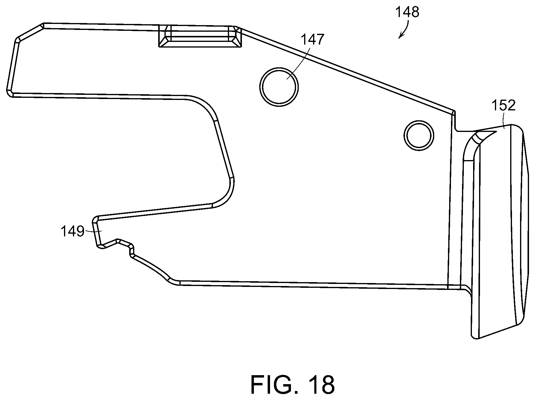 Patent US12508026 Figure 18 – Surgical stapling instrument with an articulatable end effector