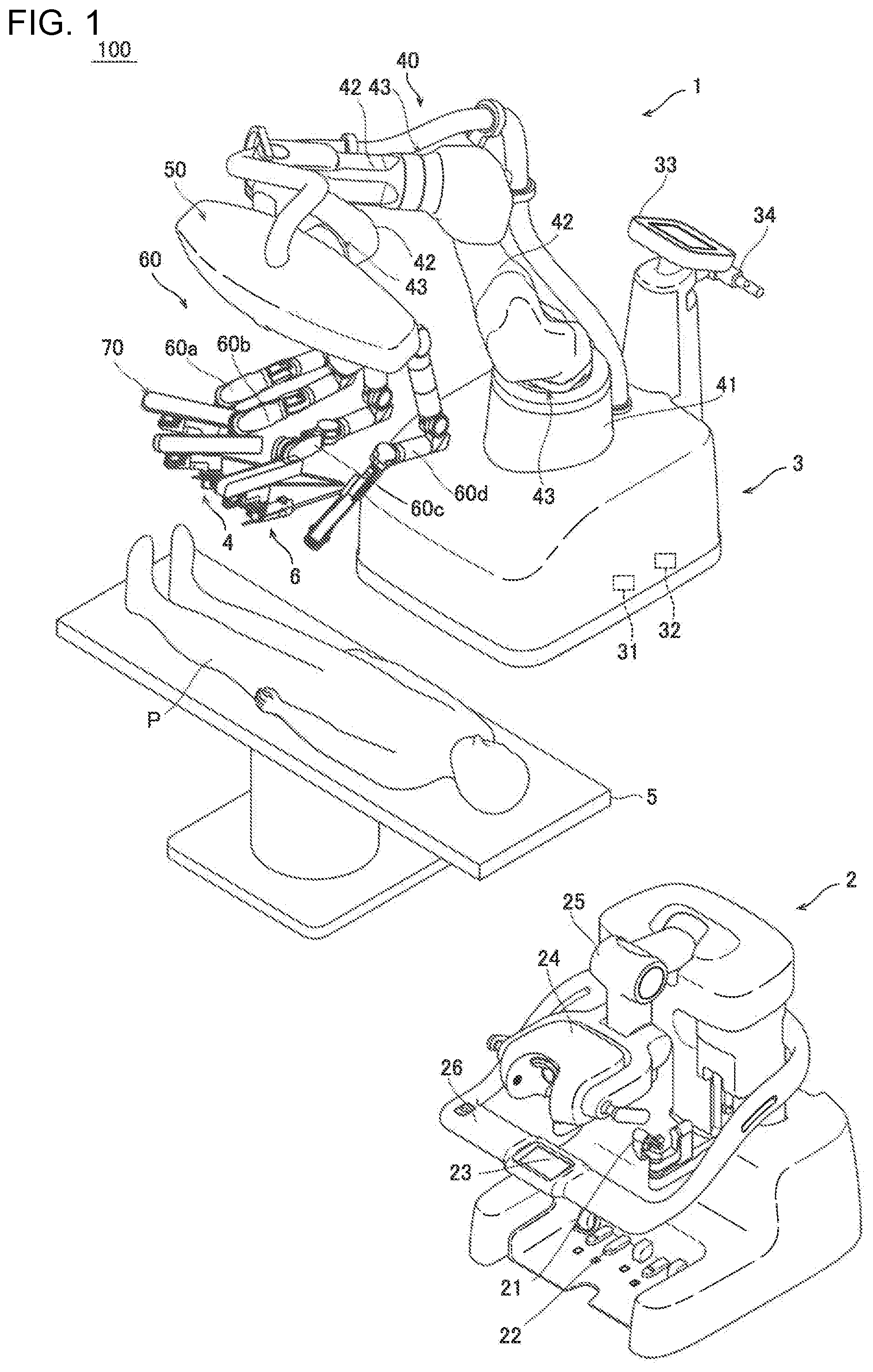 Patent US12508028 Figure 1 – Surgical instrument and surgery assist robot