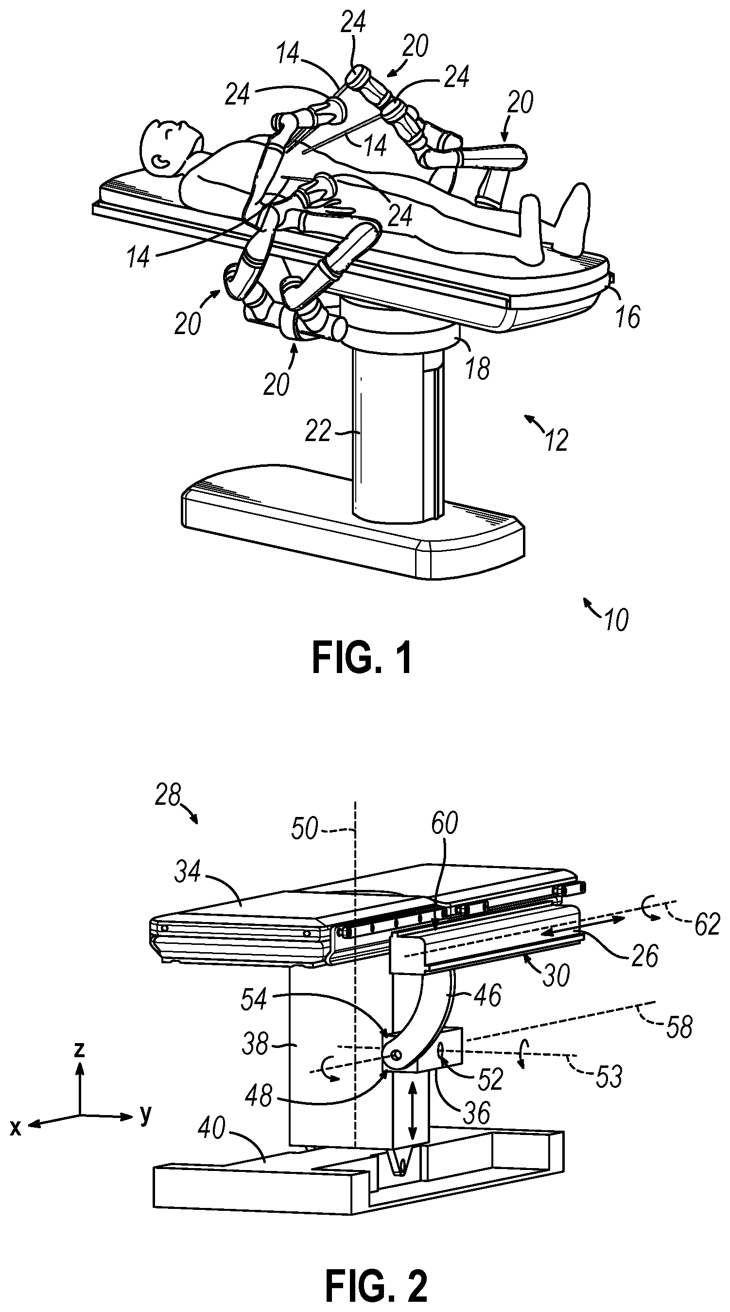 Patent US12508045 Figure 1 – Robotic surgical system with knife drive mechanism