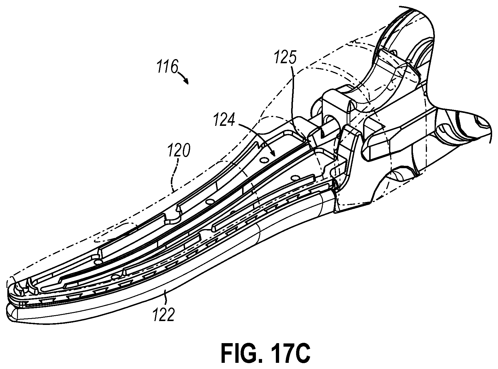 Patent US12508045 Figure 19 – Robotic surgical system with knife drive mechanism