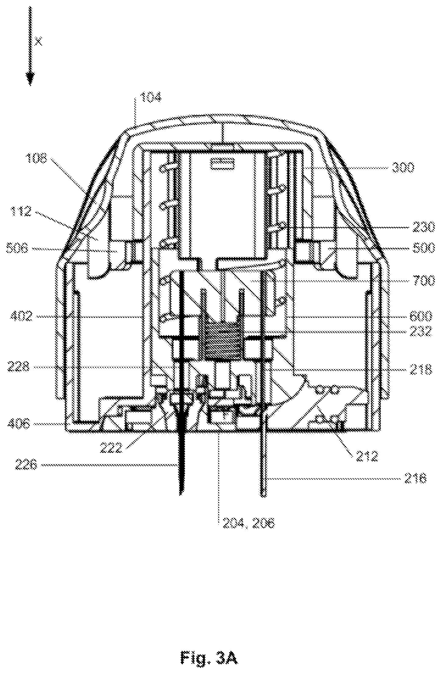 Patent US12508050 Figure 4 – Inserter for simultaneous insertion of multiple transcutaneous parts