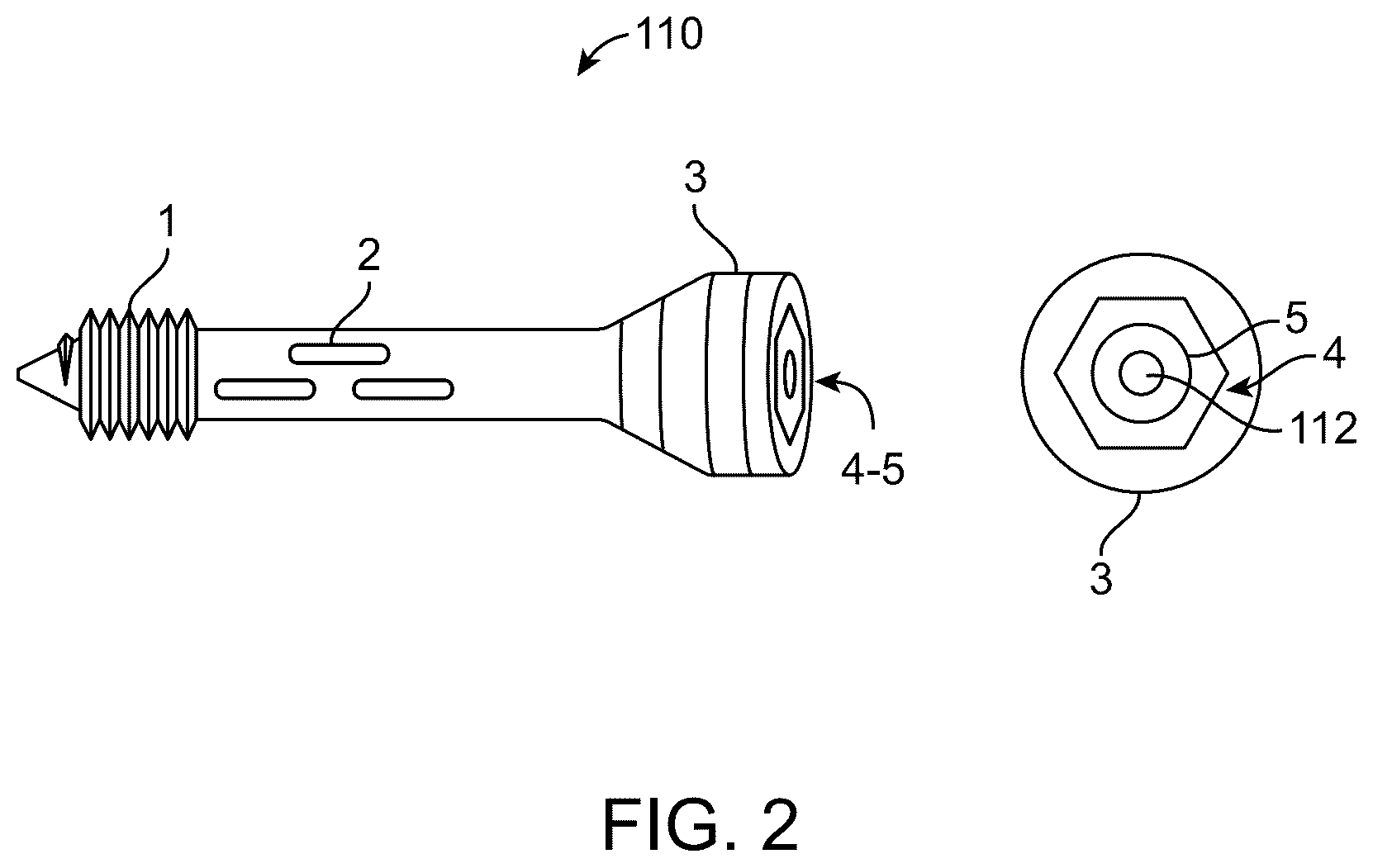 Patent US12508059 Figure 2 – Orthopedic screw and screw fastening device for orthopedic operations