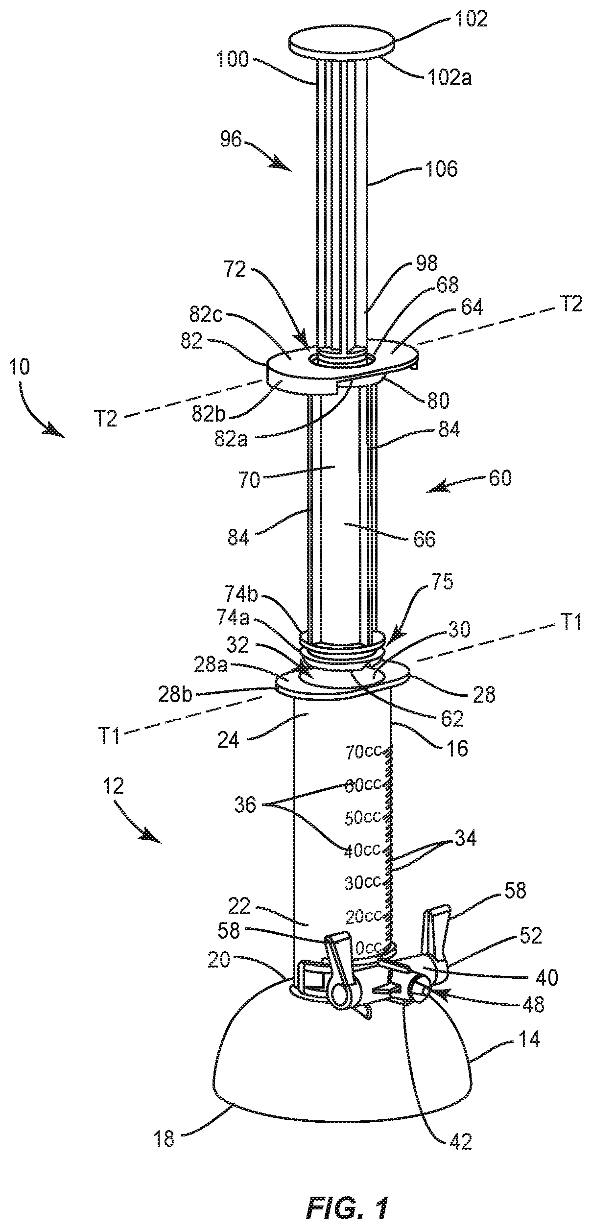 Patent US12508061 Figure 1 – Dispensing system and methods of use