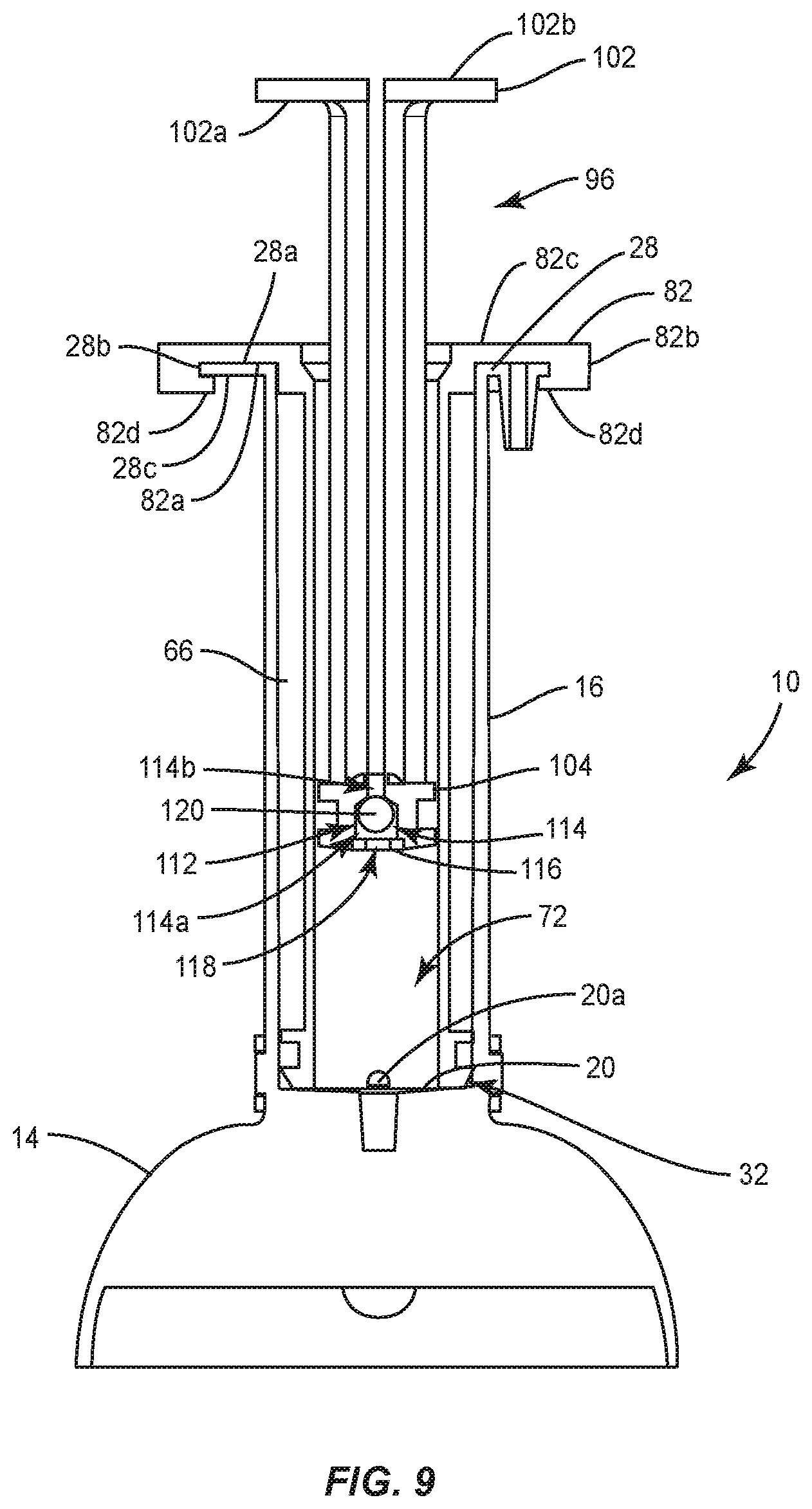 Patent US12508061 Figure 9 – Dispensing system and methods of use