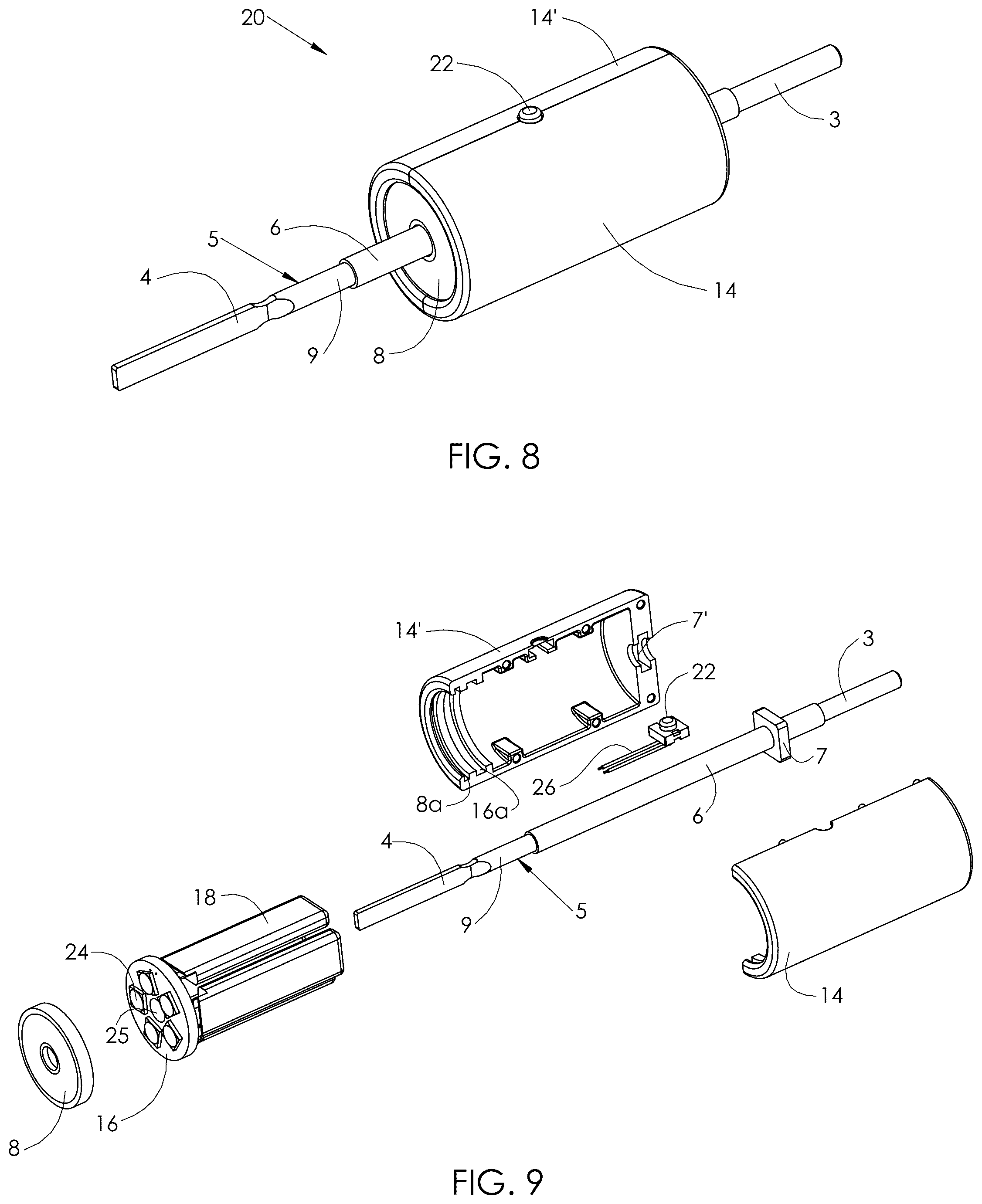 Patent US12508064 Figure 3 – Lighted electrocautery blade assembly for handheld electrosurgical instrument