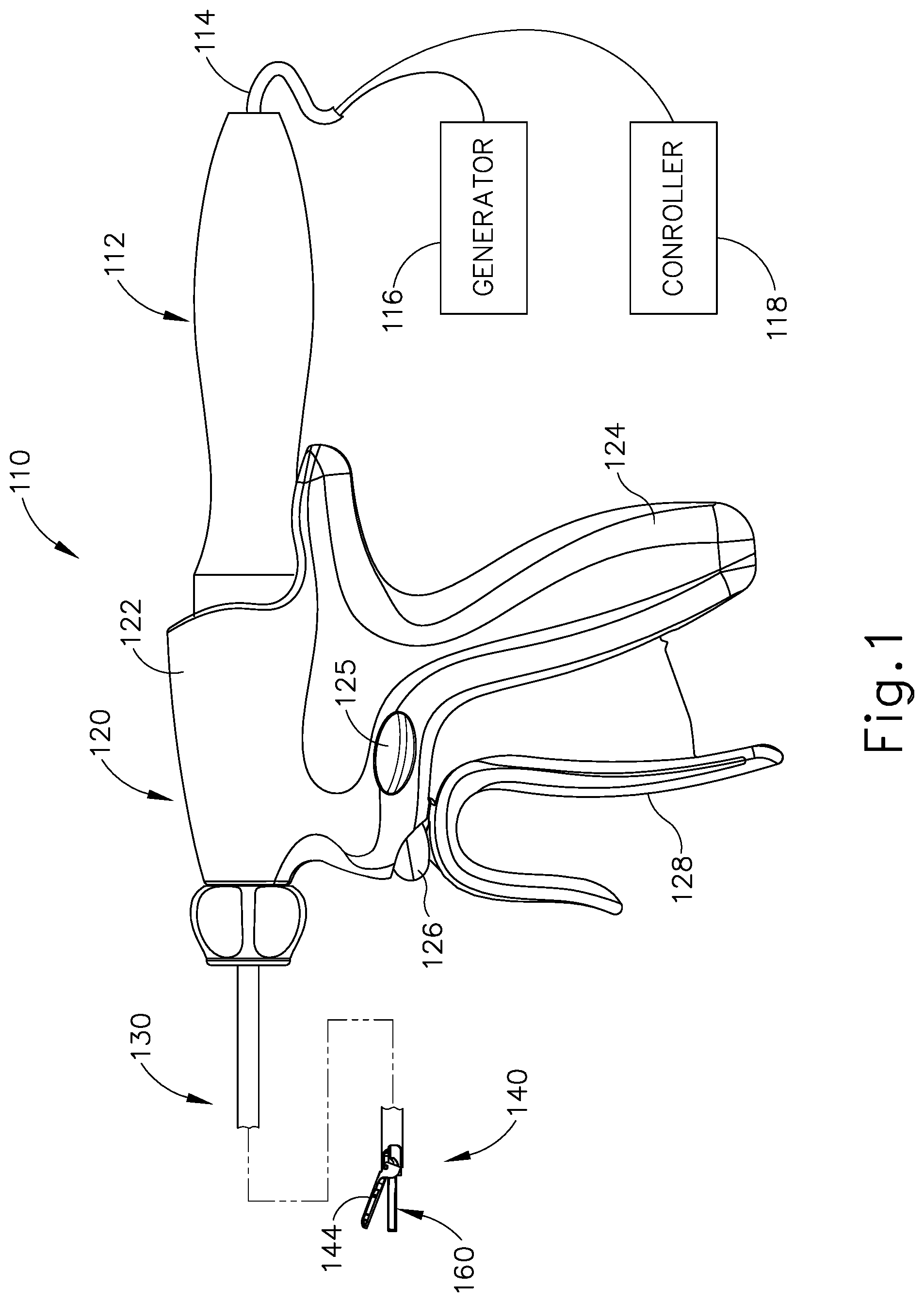 Patent US12508065 Figure 1 – Method of treating tissue using end effector with ultrasonic and electrosurgical features