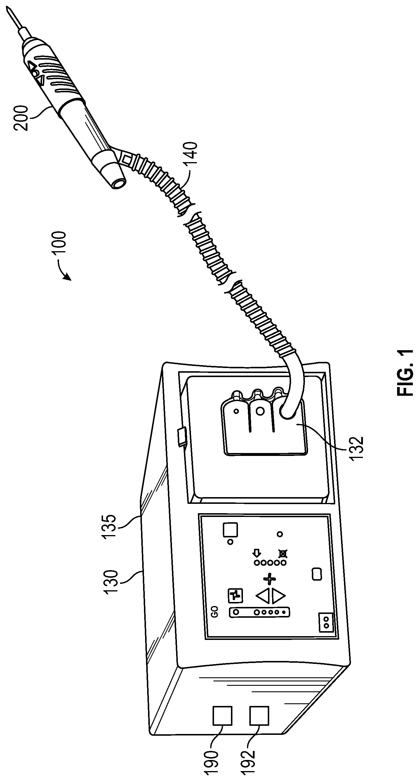 Patent US12508067 Figure 1 – Smoke evacuation instrument with illumination nozzle