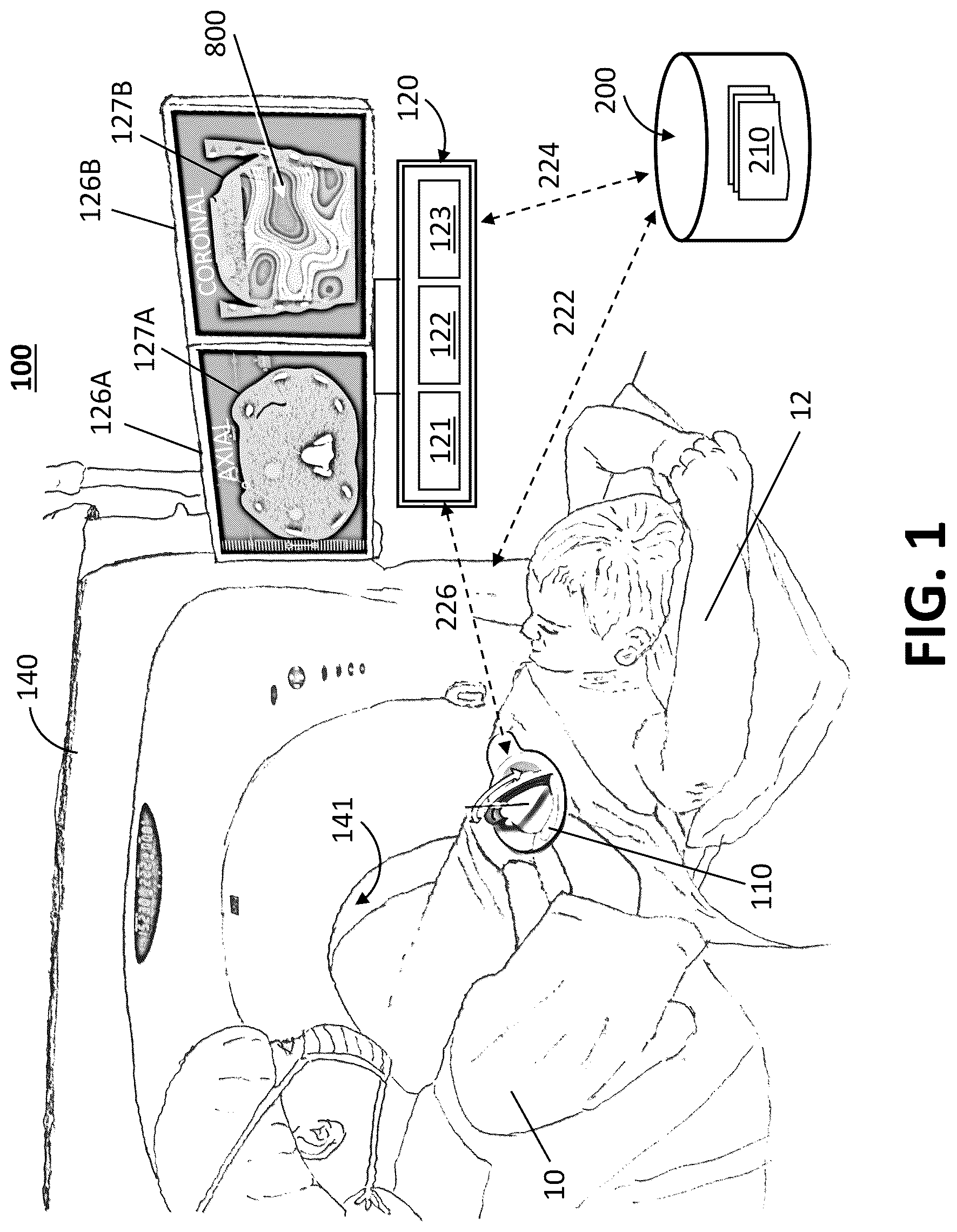 Patent US12508082 Figure 1 – Parametric contour map visualization for needle guide system