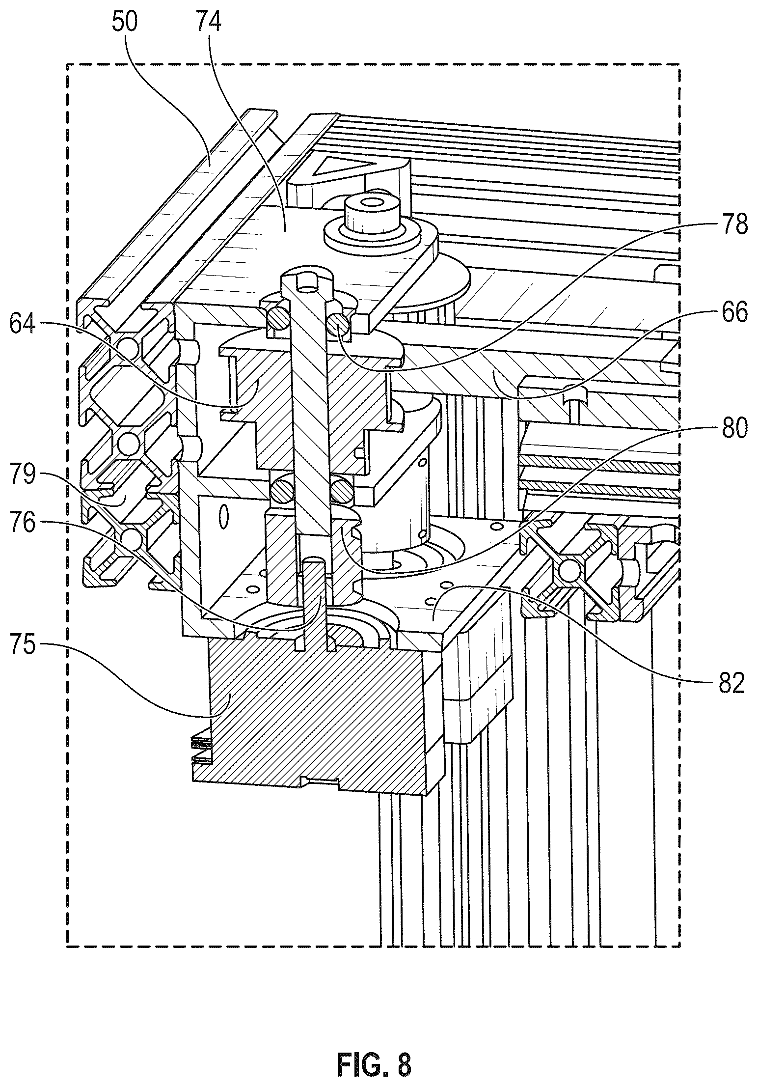 Patent US12508093 Figure 9 – Magnetic coupling through a sterile field barrier