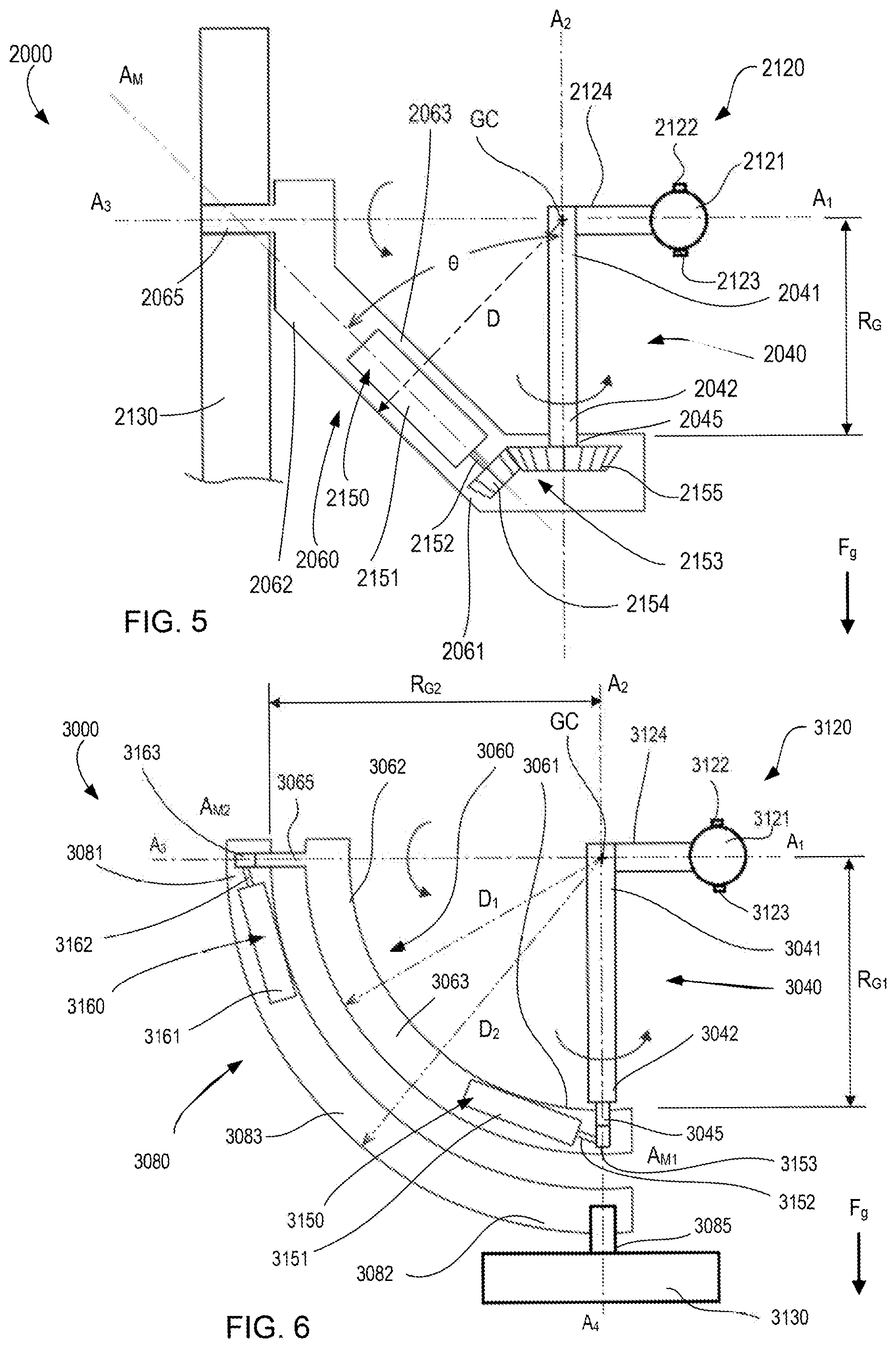Patent US12508094 Figure 5 – Curved gimbal link geometry