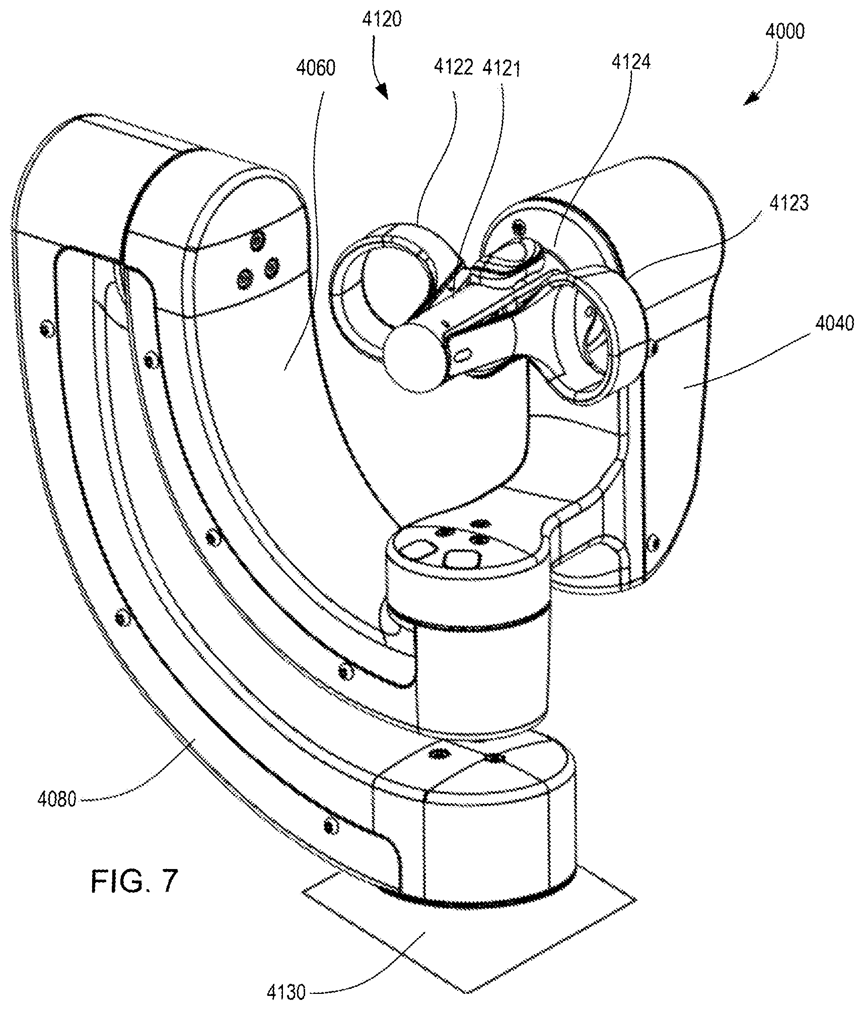 Patent US12508094 Figure 6 – Curved gimbal link geometry