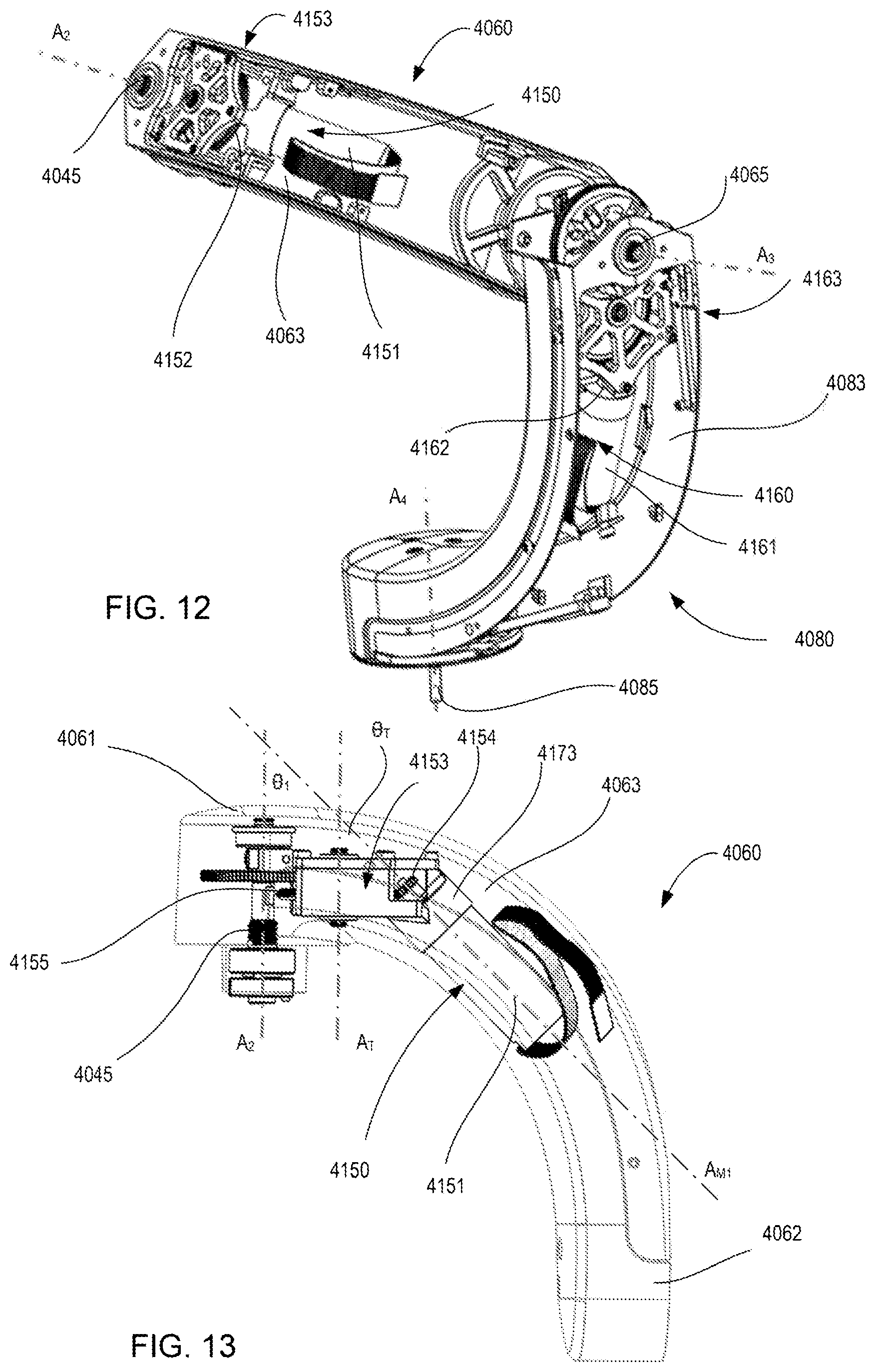 Patent US12508094 Figure 9 – Curved gimbal link geometry