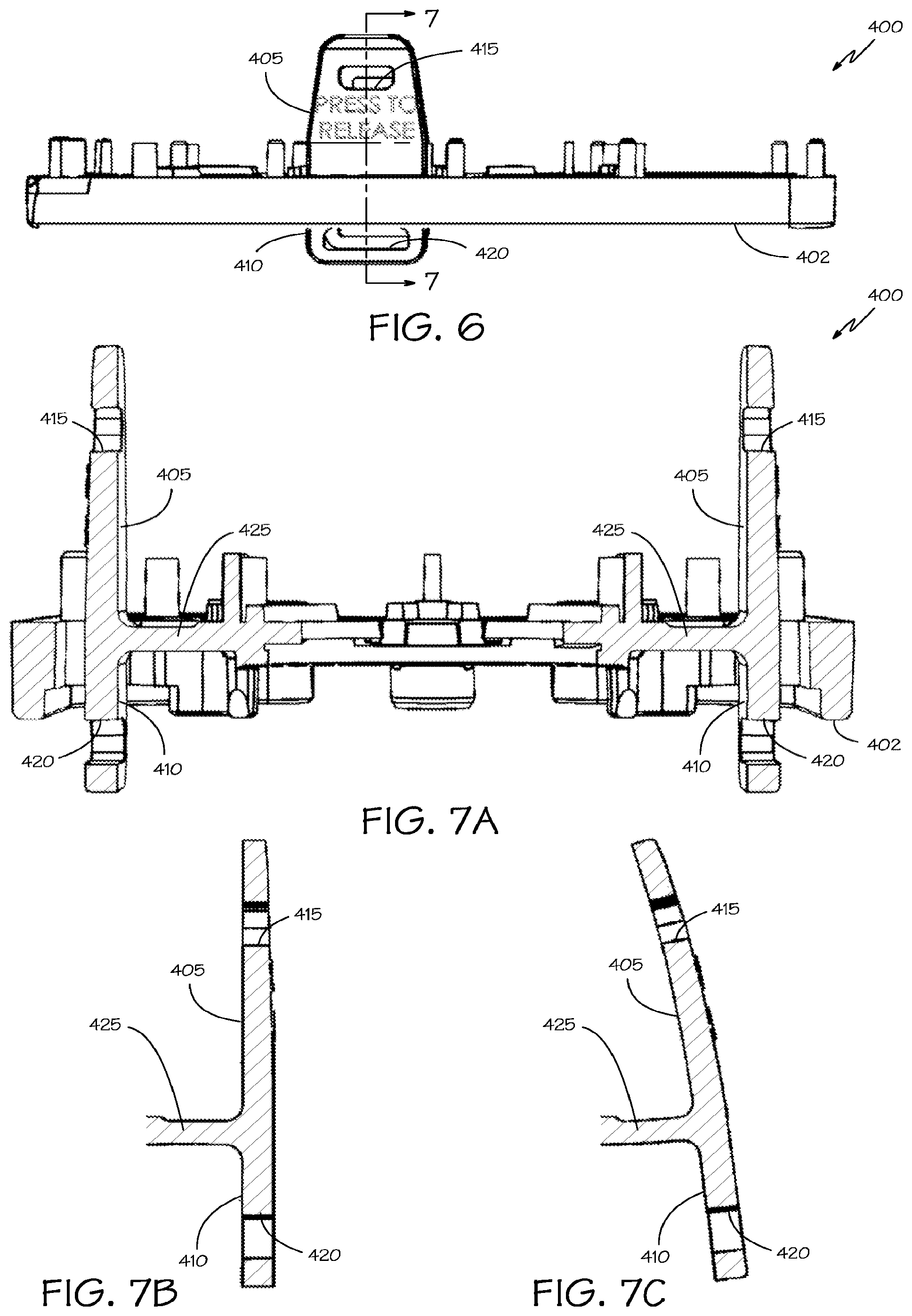 Patent US12508095 Figure 6 – Backup latch release for surgical instrument
