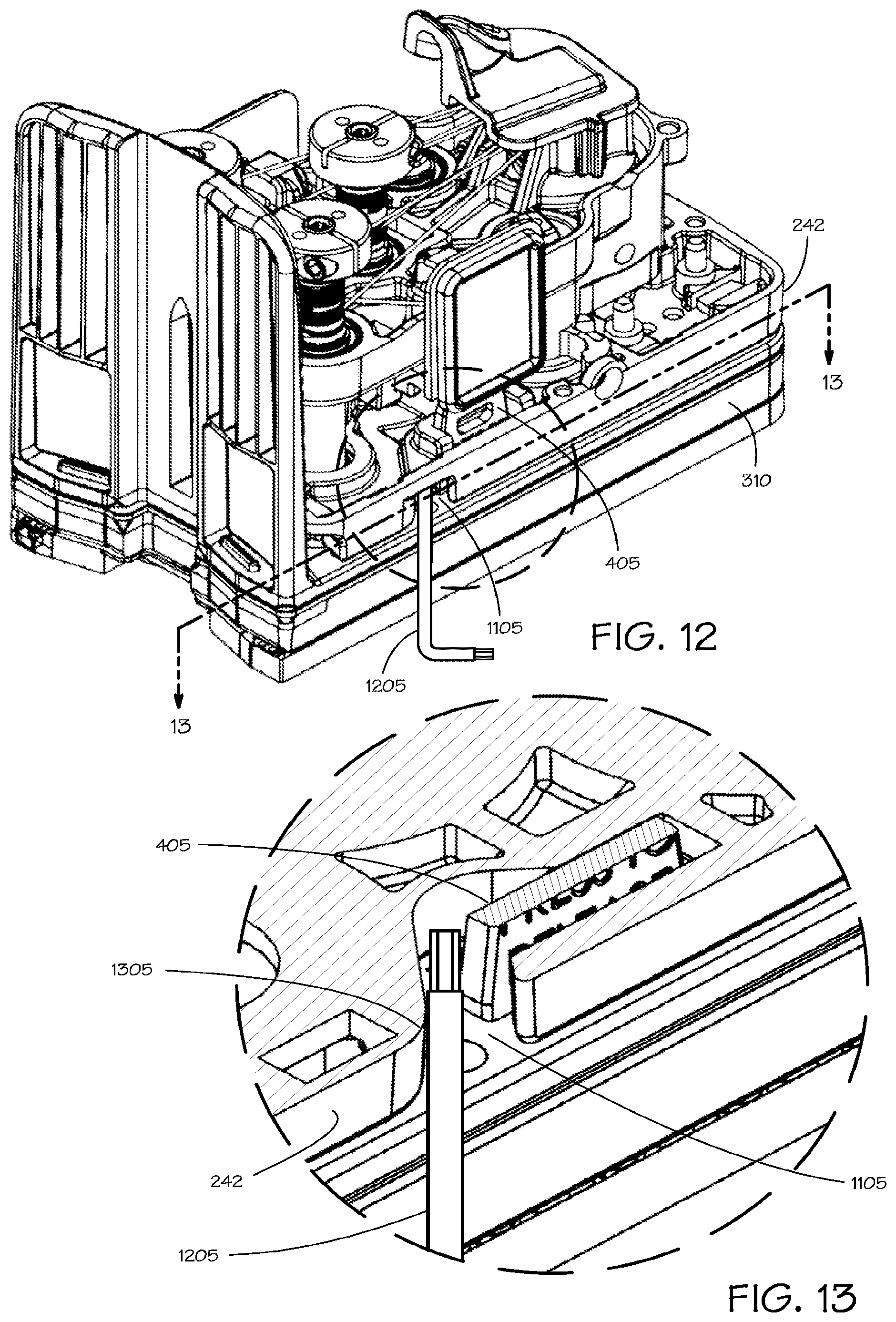 Patent US12508095 Figure 13 – Backup latch release for surgical instrument