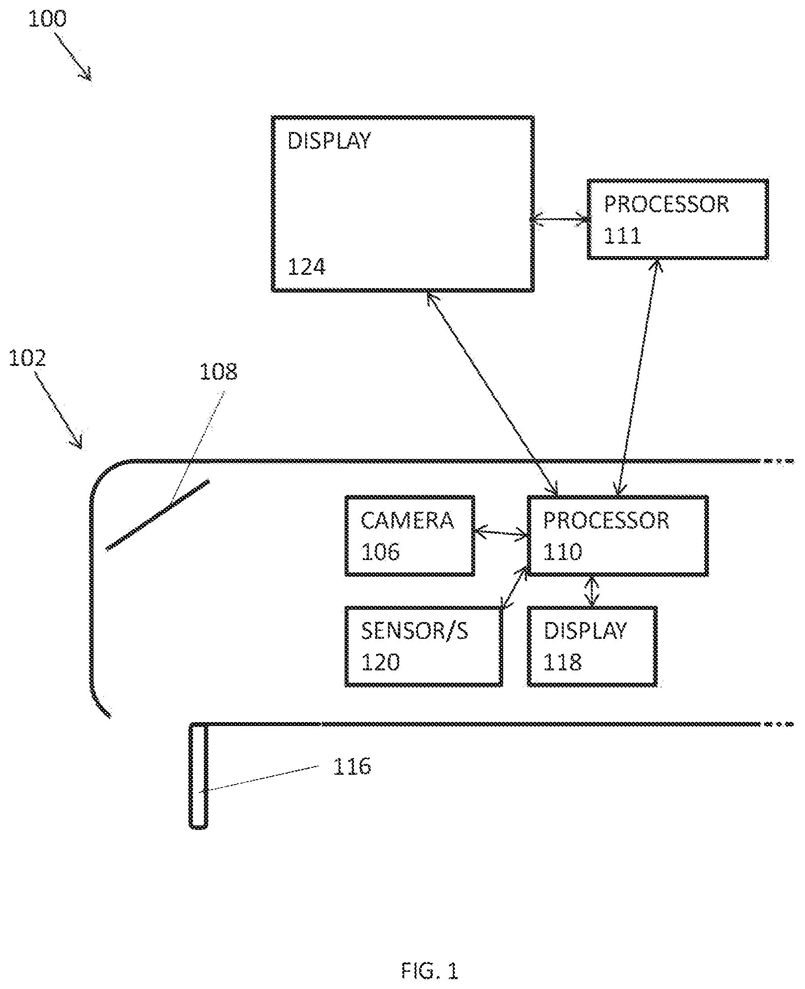 Patent US12508114 Figure 1 – User interface for a dental measurement system