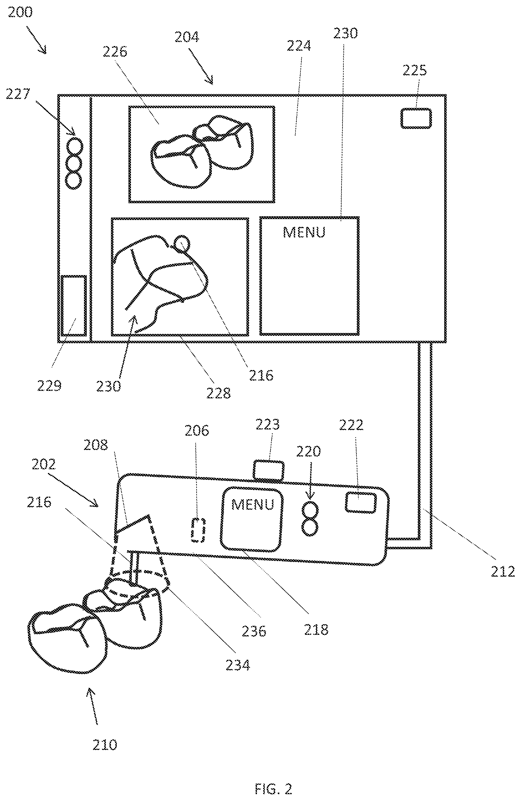 Patent US12508114 Figure 2 – User interface for a dental measurement system