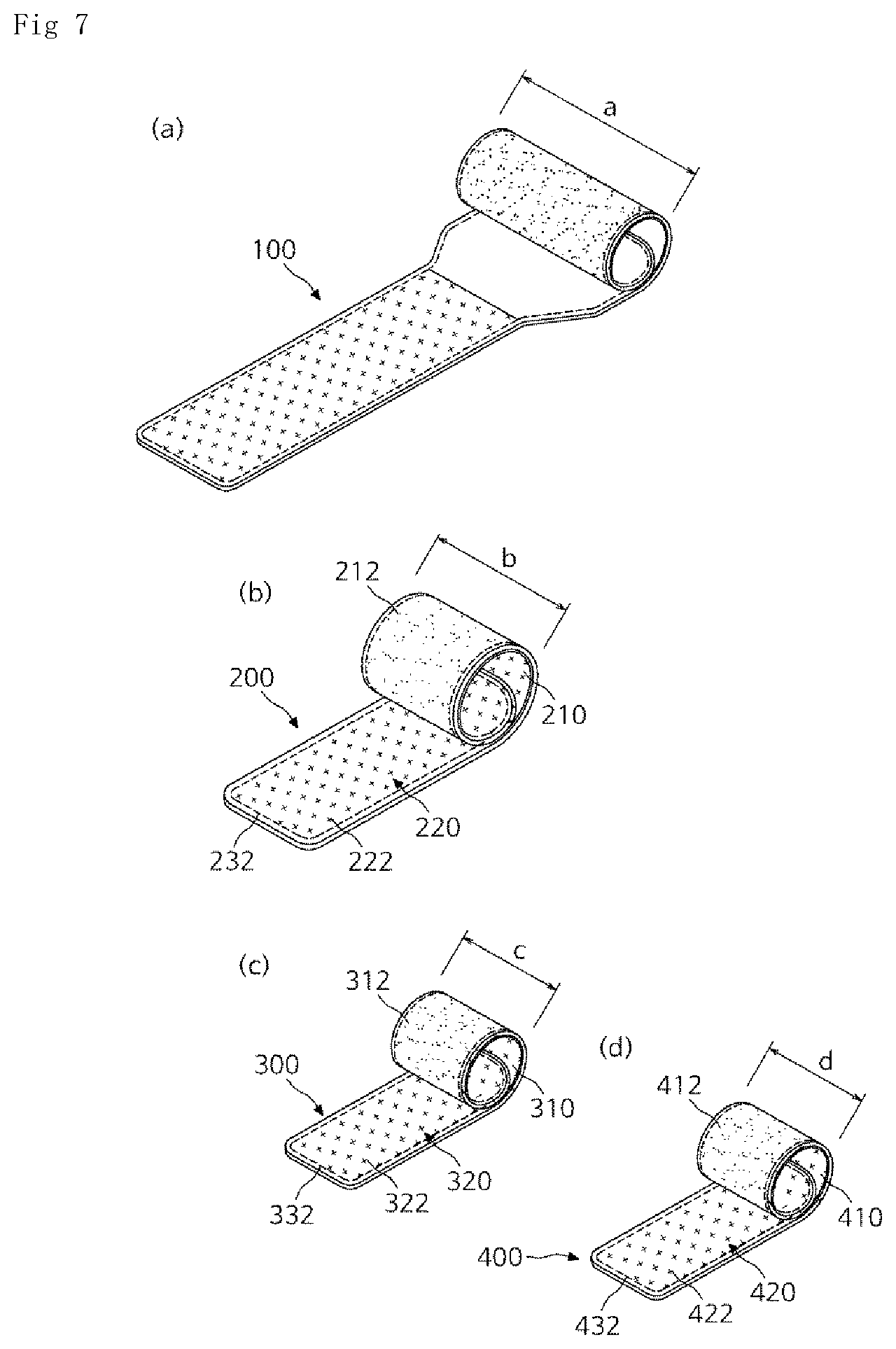 Patent US12508115 Figure 5 – Fixed band belt set for treating and caring for cat