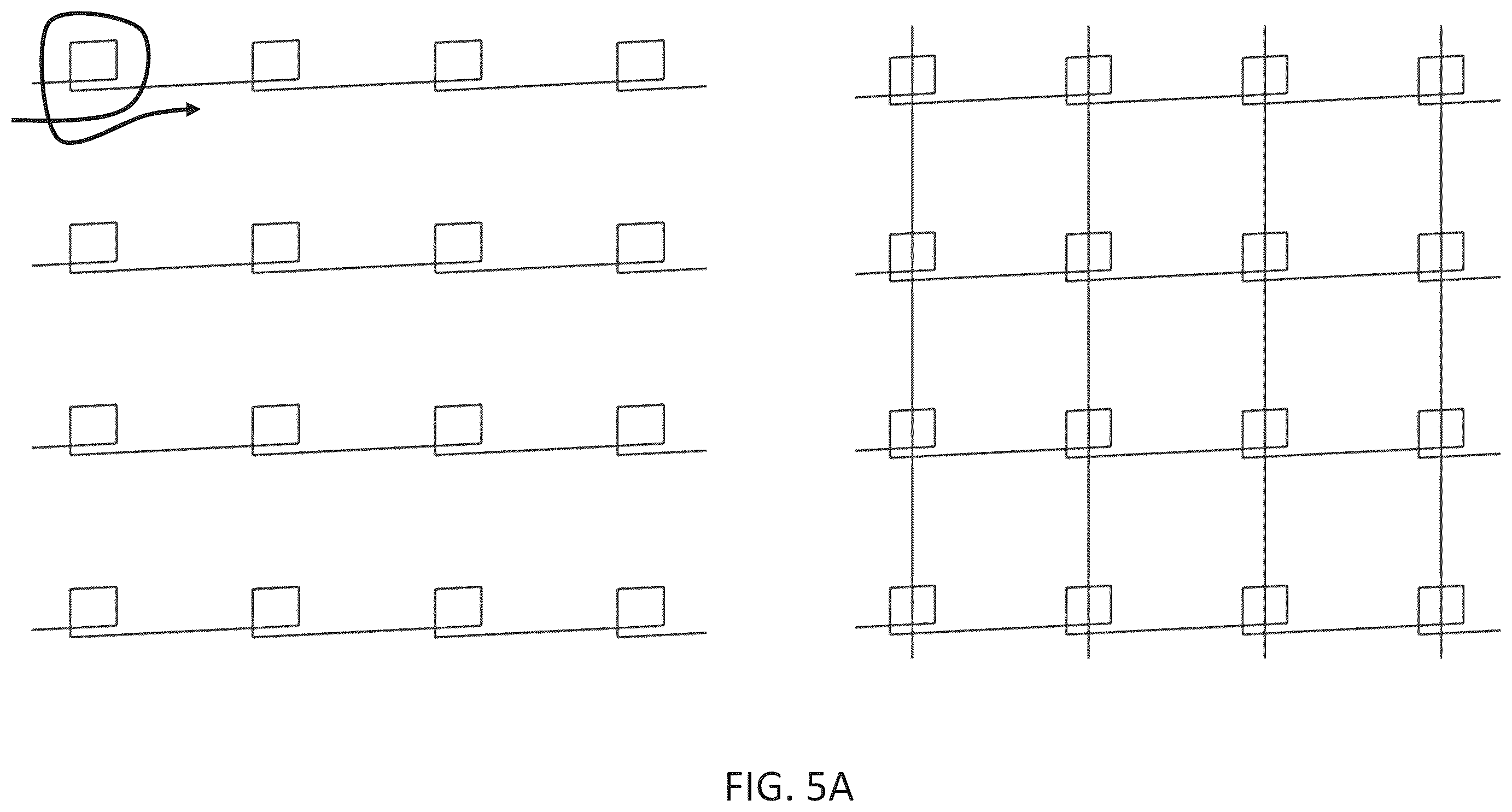Patent US12508116 Figure 6 – Implants with corner-lock stitch patterns