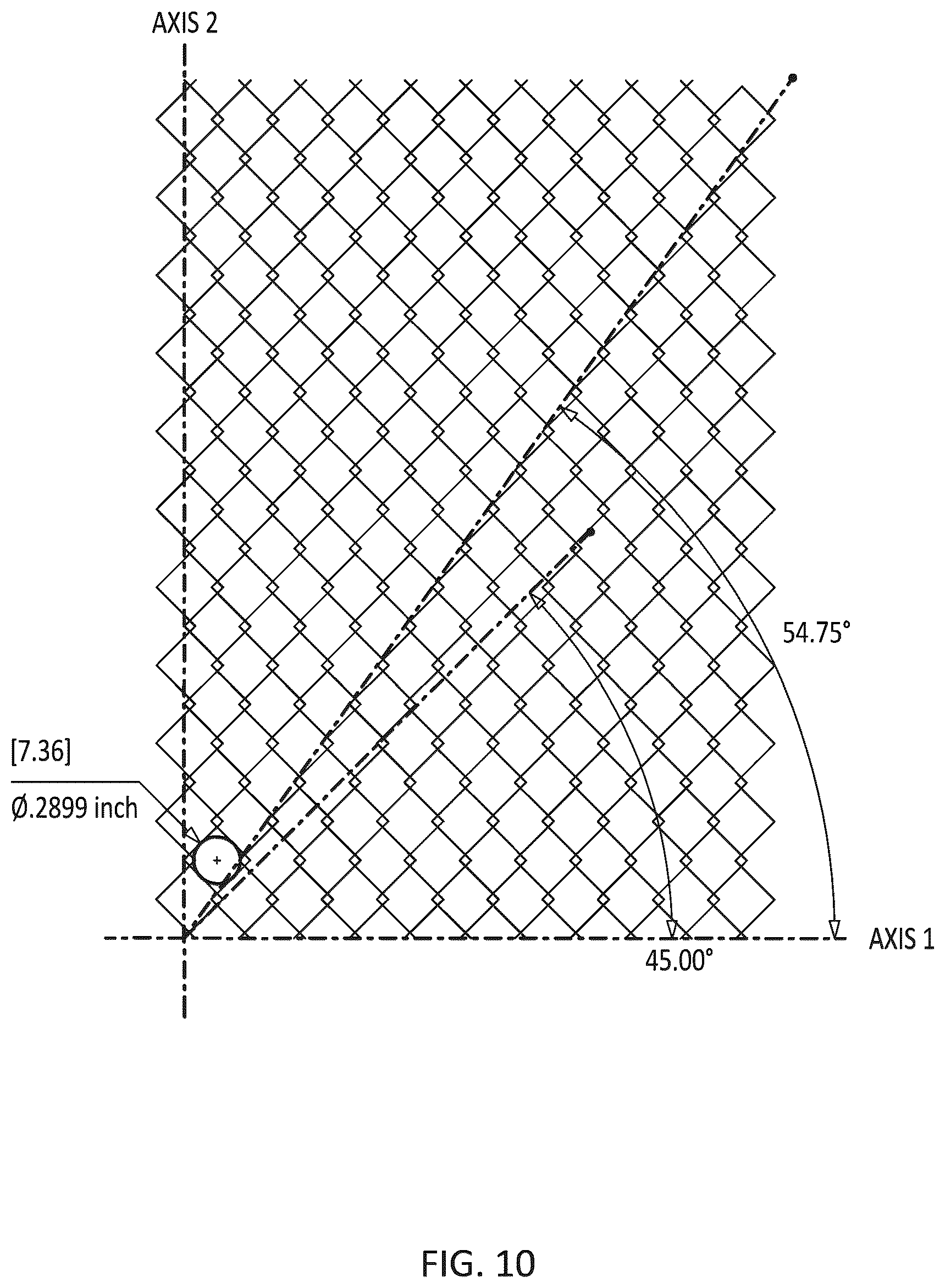 Patent US12508116 Figure 13 – Implants with corner-lock stitch patterns