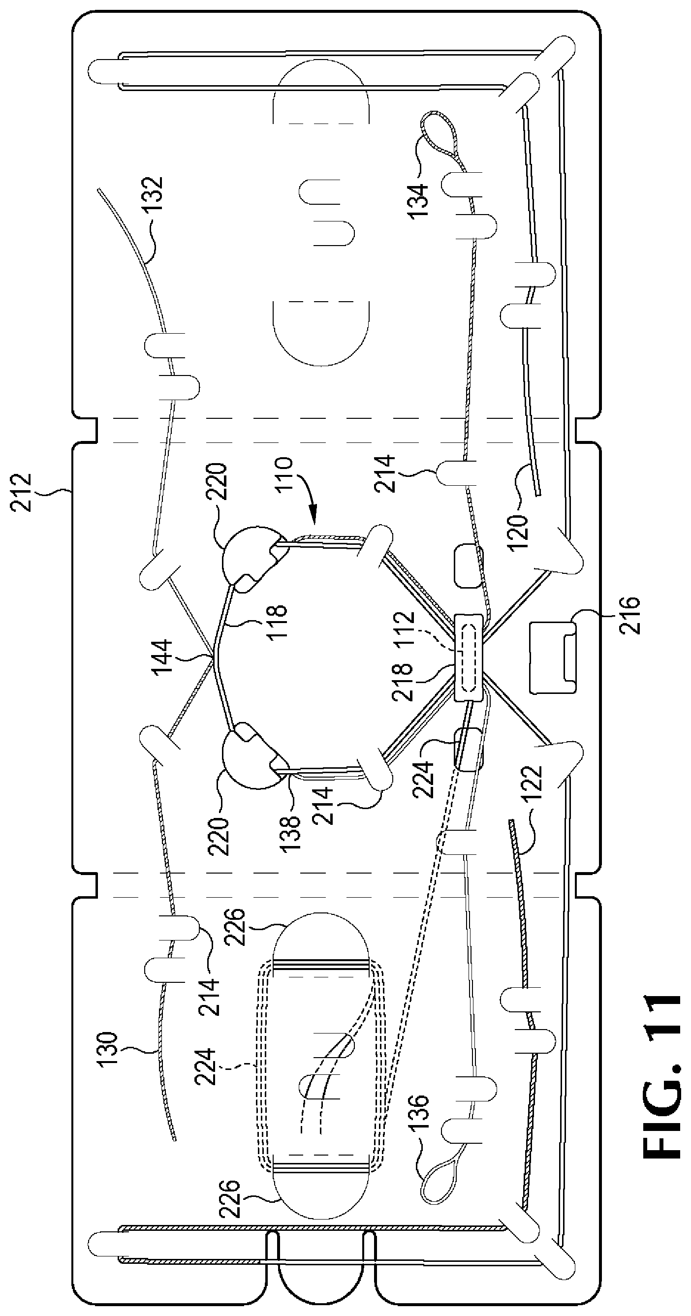 Patent US12508122 Figure 8 – Method of forming a suture-button-graft combination and facilitating construct