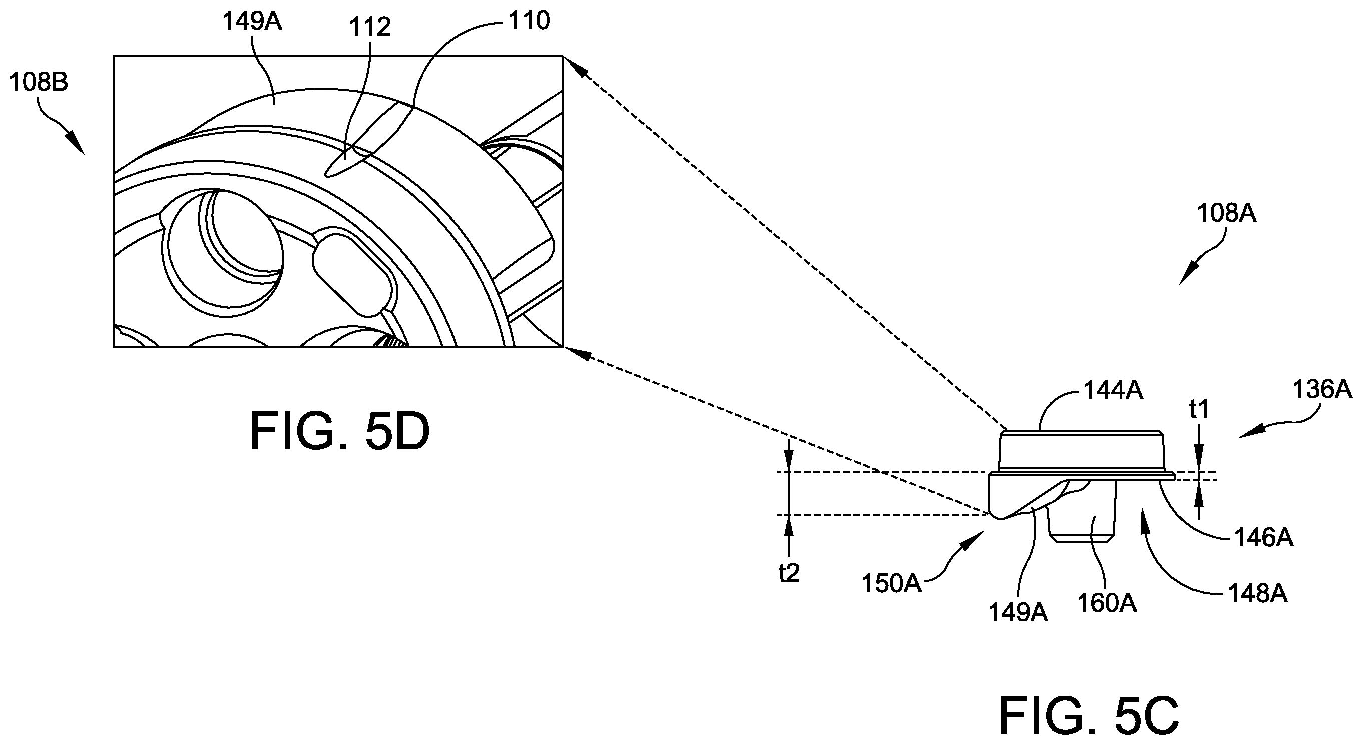 Patent US12508130 Figure 8 – Glenoid implant components and instruments therefor