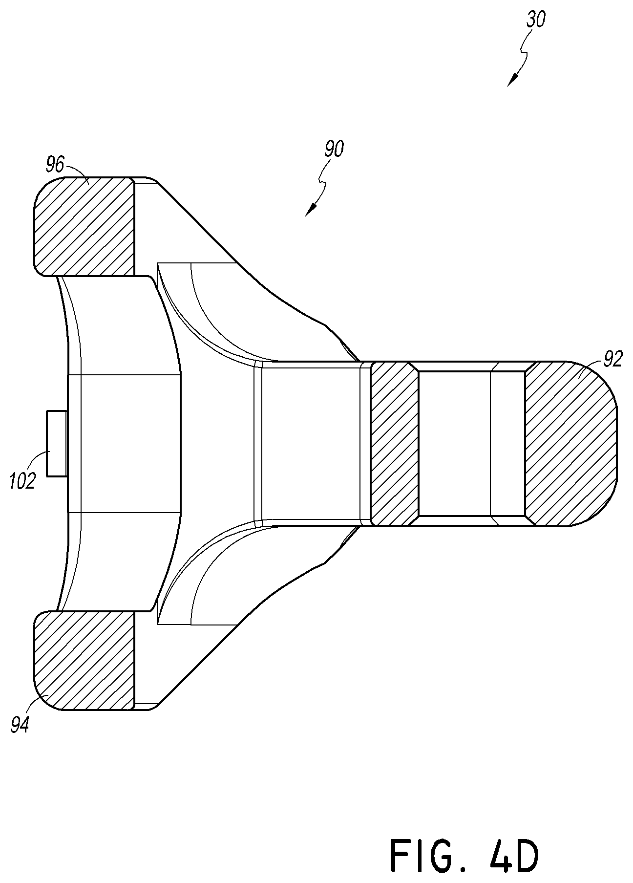 Patent US12508132 Figure 7 – Convertible stem/fracture stem
