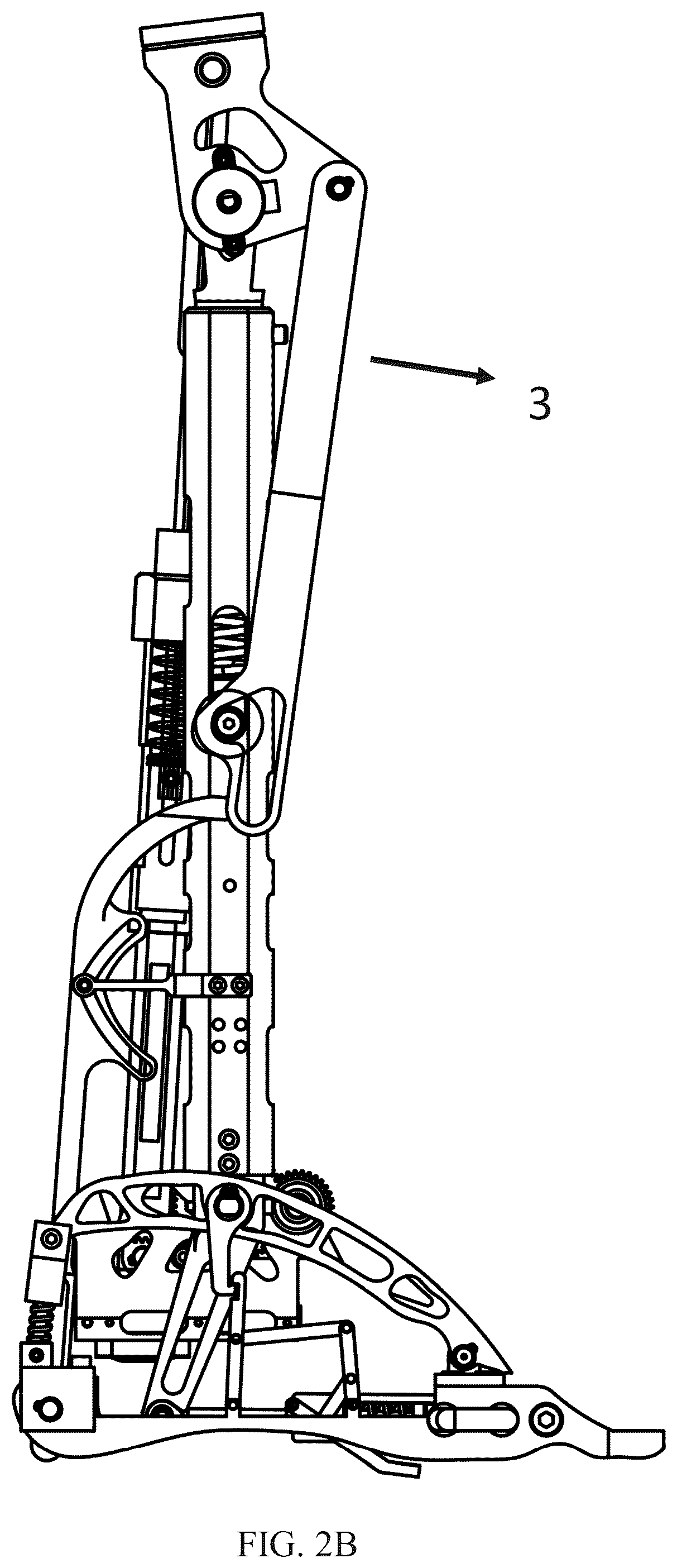 Patent US12508136 Figure 3 – Transfemoral prosthesis for walking, sitting- standing, stair climbing