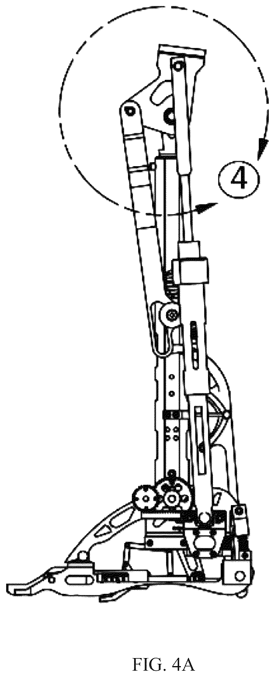 Patent US12508136 Figure 6 – Transfemoral prosthesis for walking, sitting- standing, stair climbing