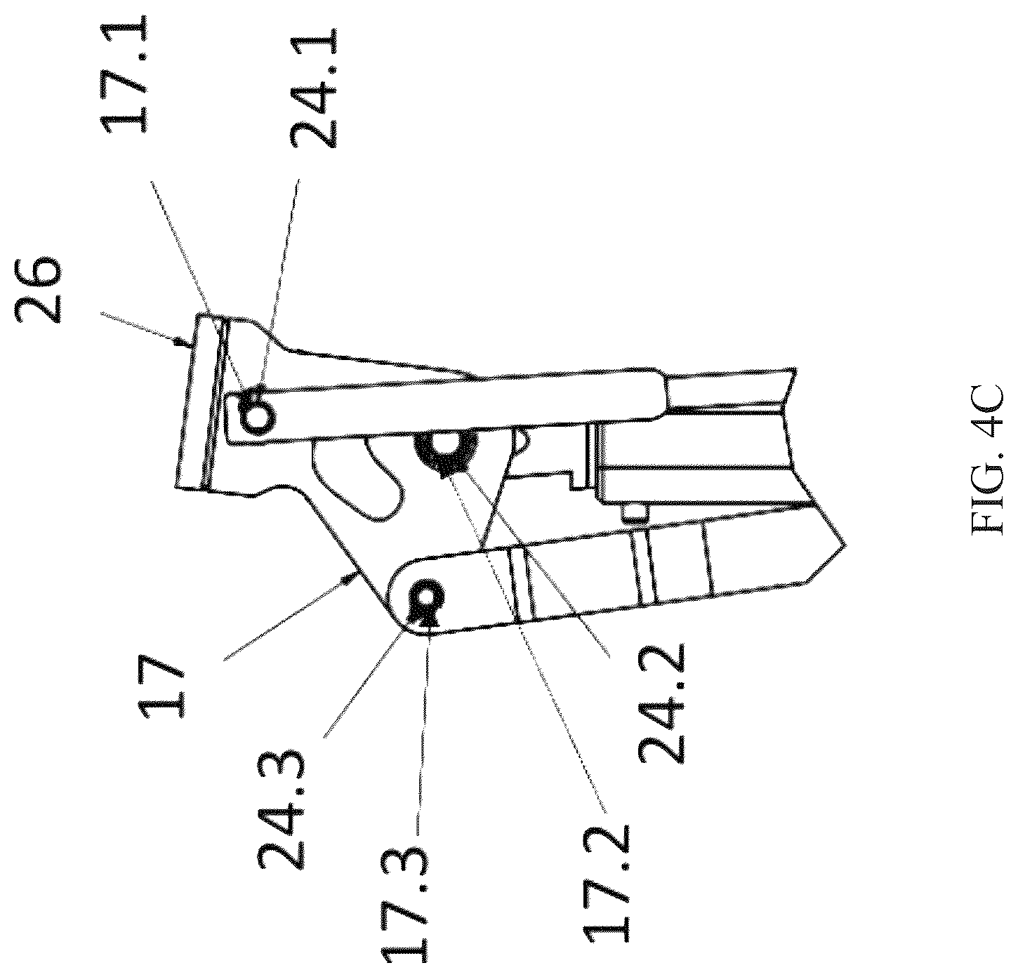 Patent US12508136 Figure 8 – Transfemoral prosthesis for walking, sitting- standing, stair climbing