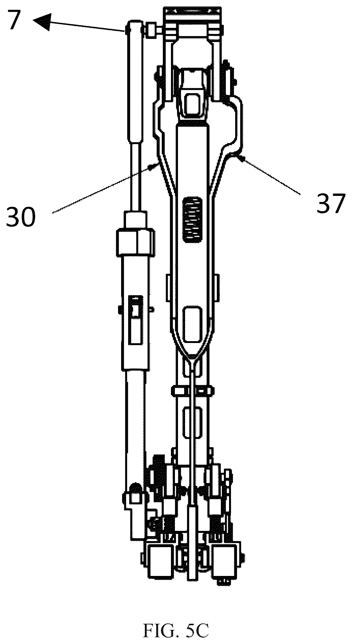 Patent US12508136 Figure 12 – Transfemoral prosthesis for walking, sitting- standing, stair climbing