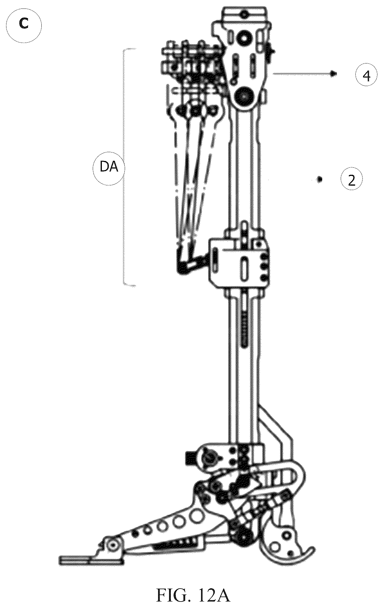 Patent US12508136 Figure 18 – Transfemoral prosthesis for walking, sitting- standing, stair climbing