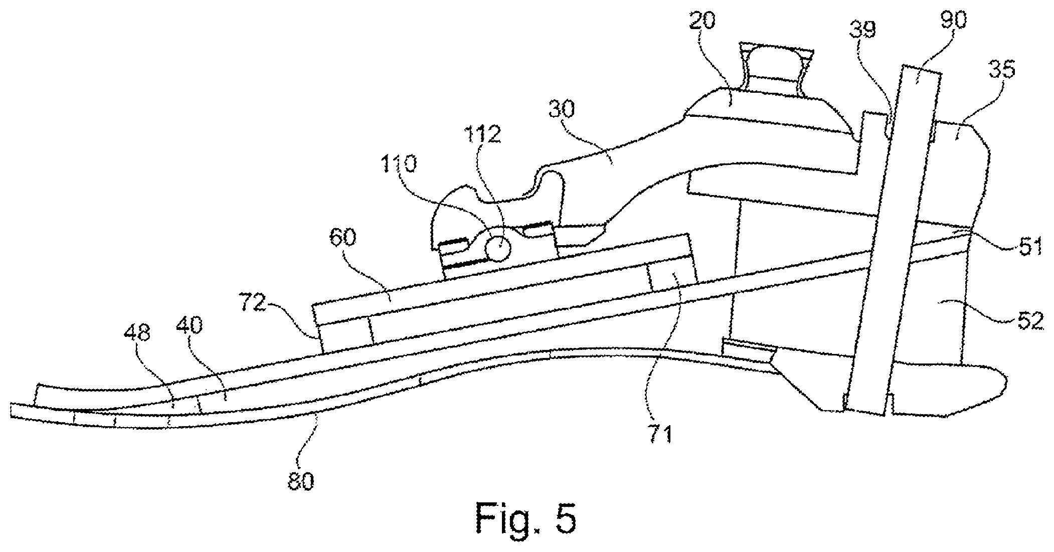 Patent US12508137 Figure 5 – Prosthetic foot component