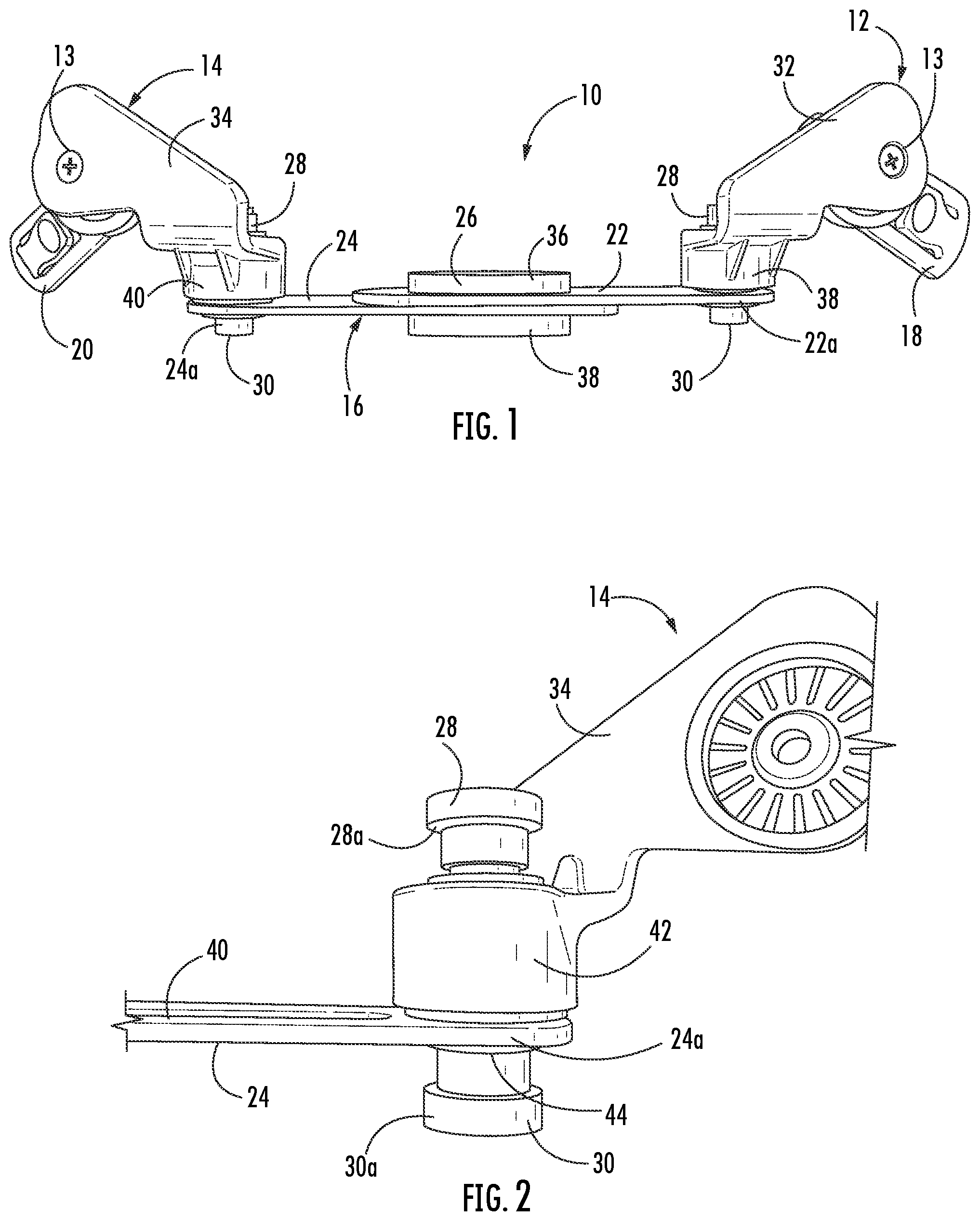 Patent US12508140 Figure 1 – Orthotic brace and clip attachment mechanism and orthotic spring tensioner