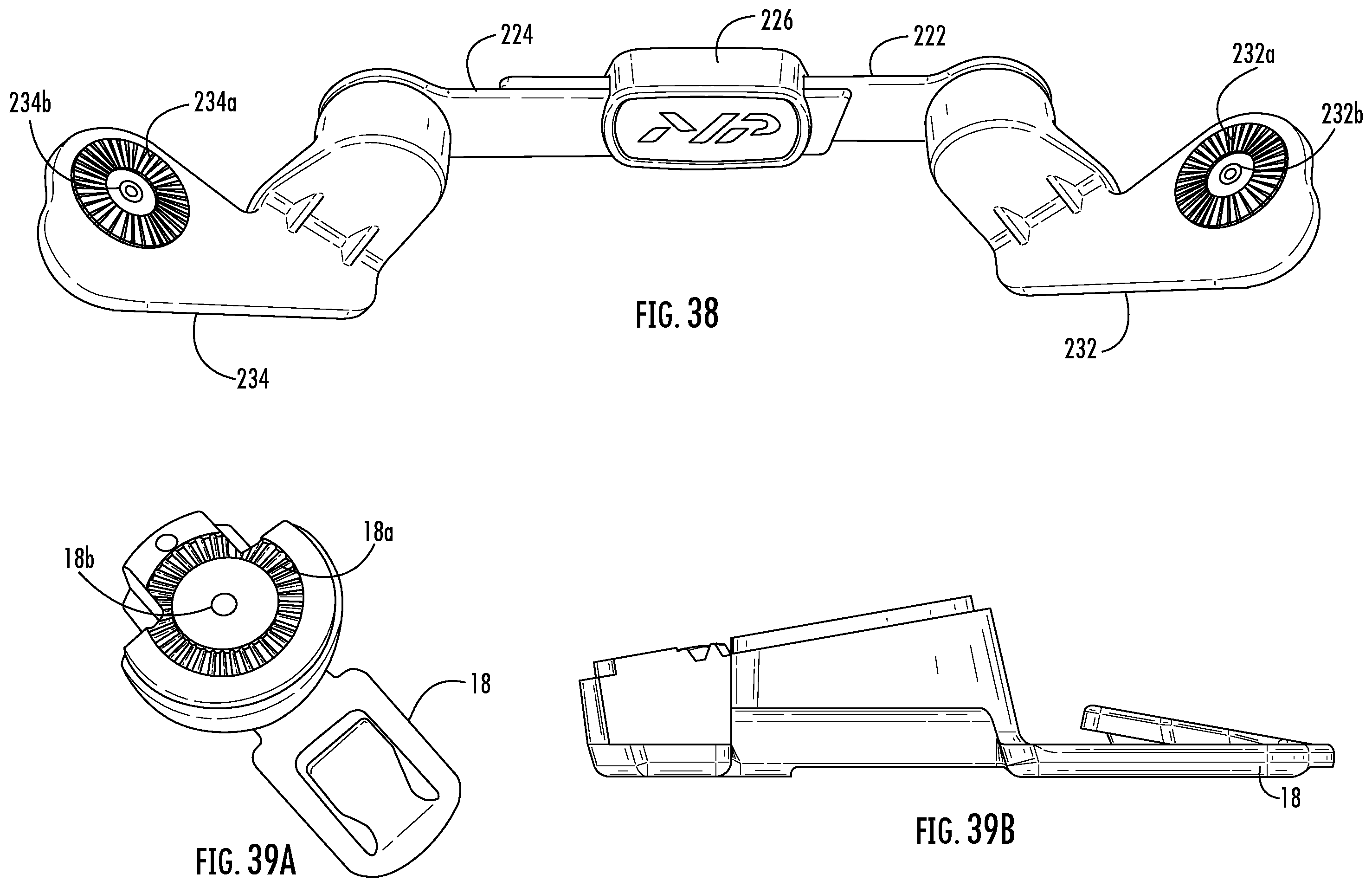Patent US12508140 Figure 17 – Orthotic brace and clip attachment mechanism and orthotic spring tensioner