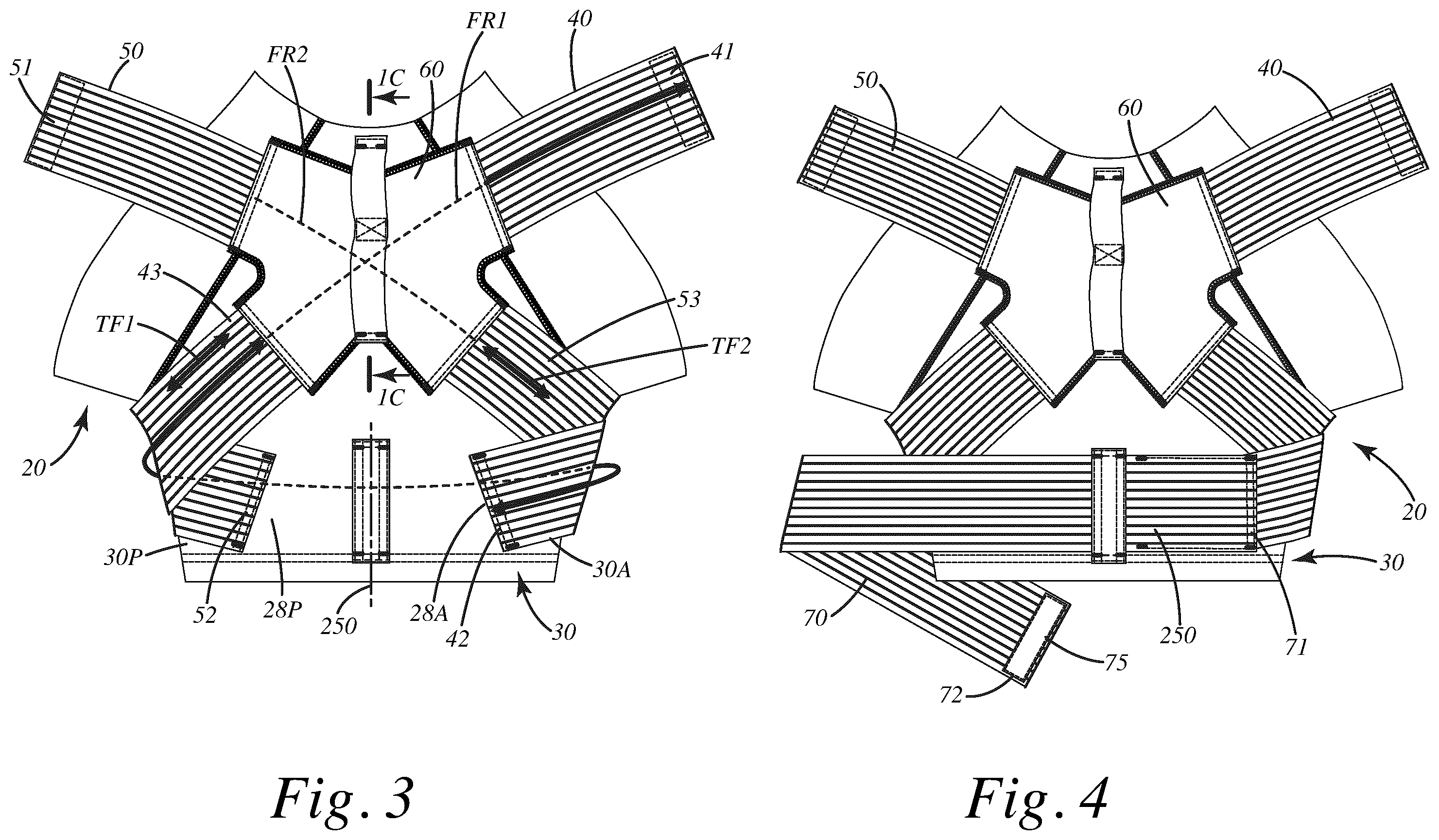 Patent US12508142 Figure 3 – Dynamic tensioning reversible orthosis, hammock strap, and related method of use