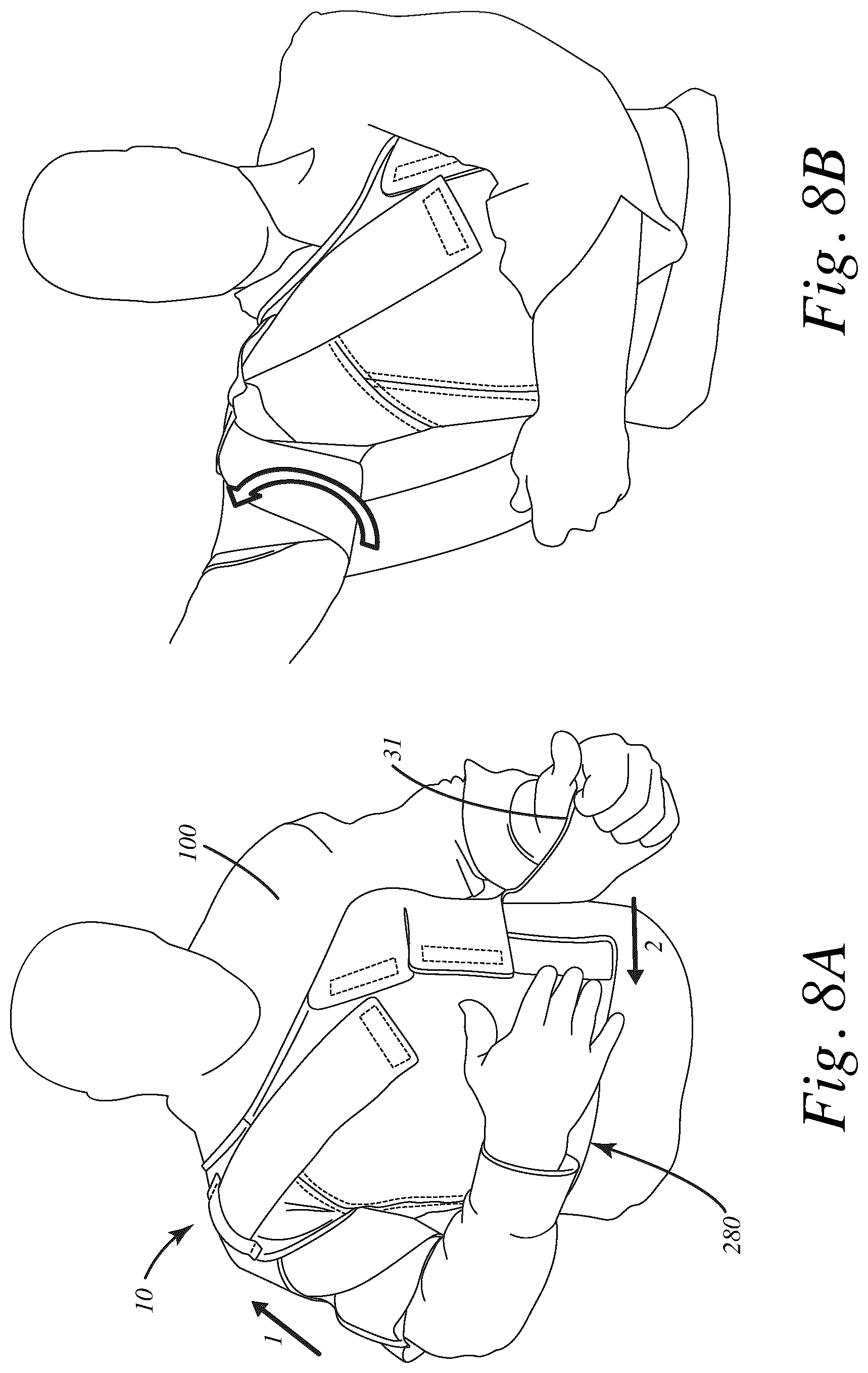 Patent US12508142 Figure 6 – Dynamic tensioning reversible orthosis, hammock strap, and related method of use