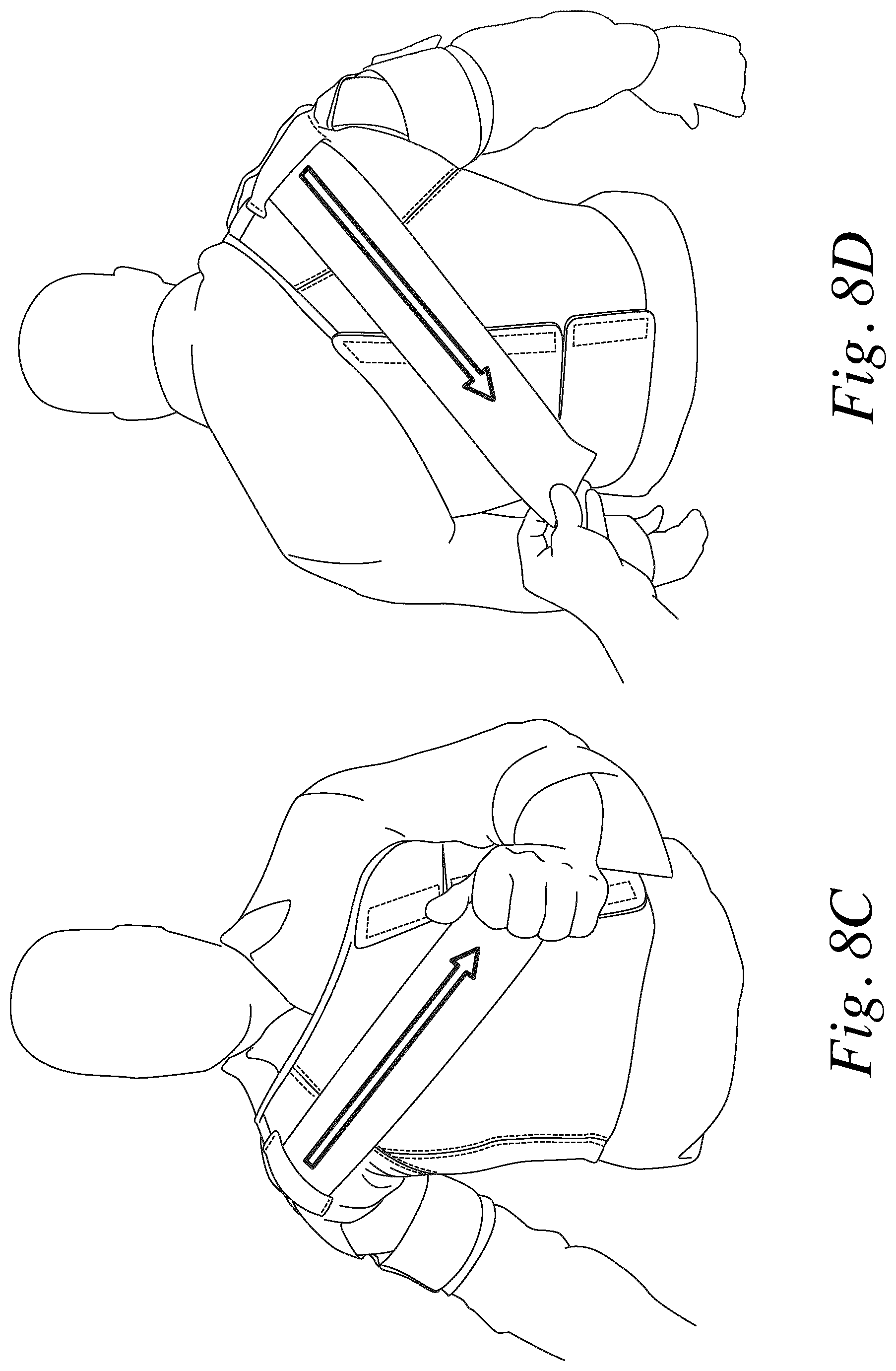 Patent US12508142 Figure 7 – Dynamic tensioning reversible orthosis, hammock strap, and related method of use