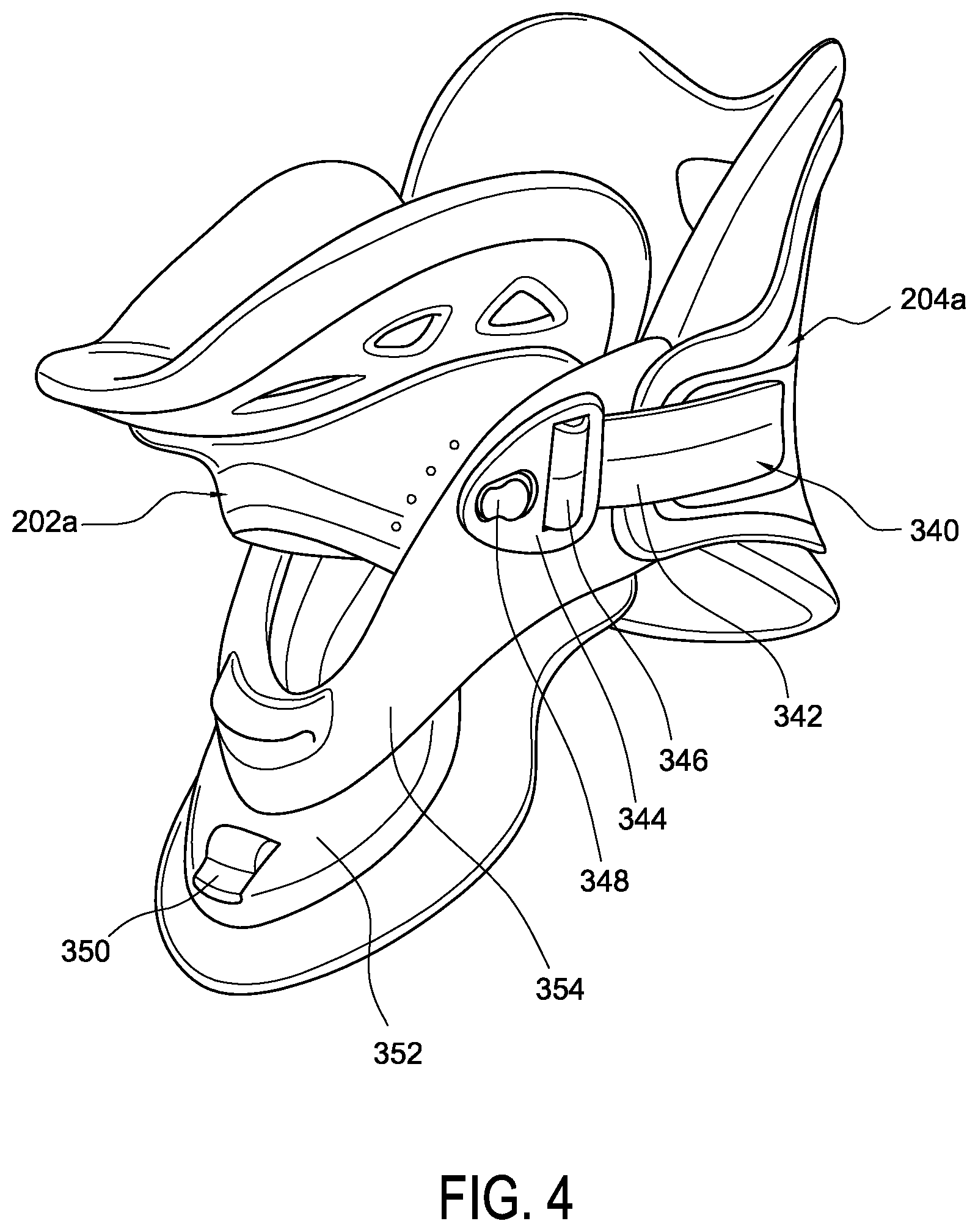 Patent US12508146 Figure 4 – Cervical collar
