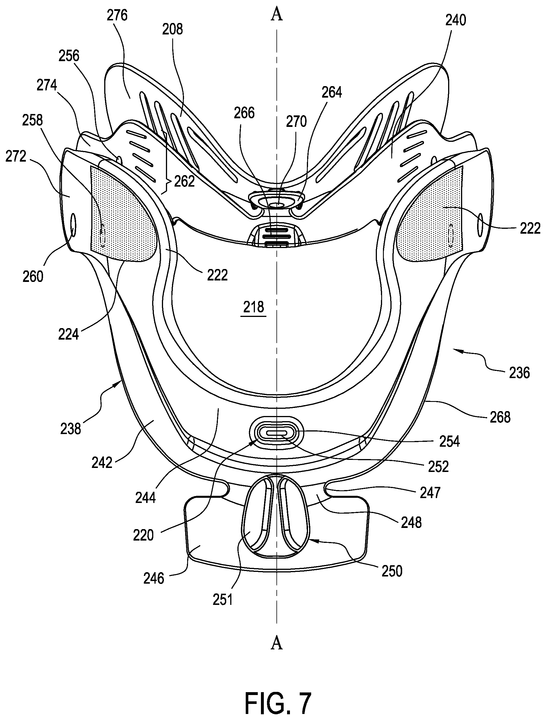 Patent US12508146 Figure 7 – Cervical collar