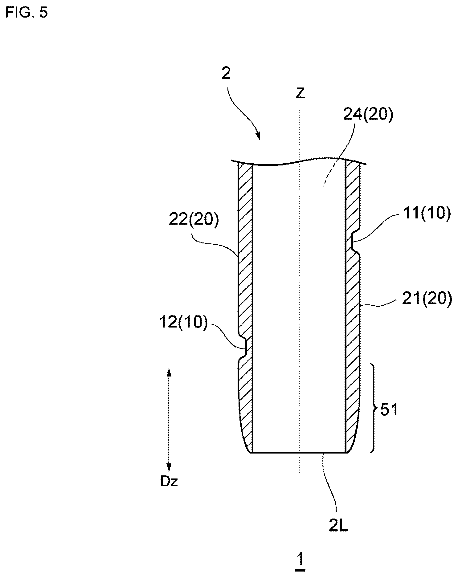 Patent US12508149 Figure 5 – Nasal cavity insertion device