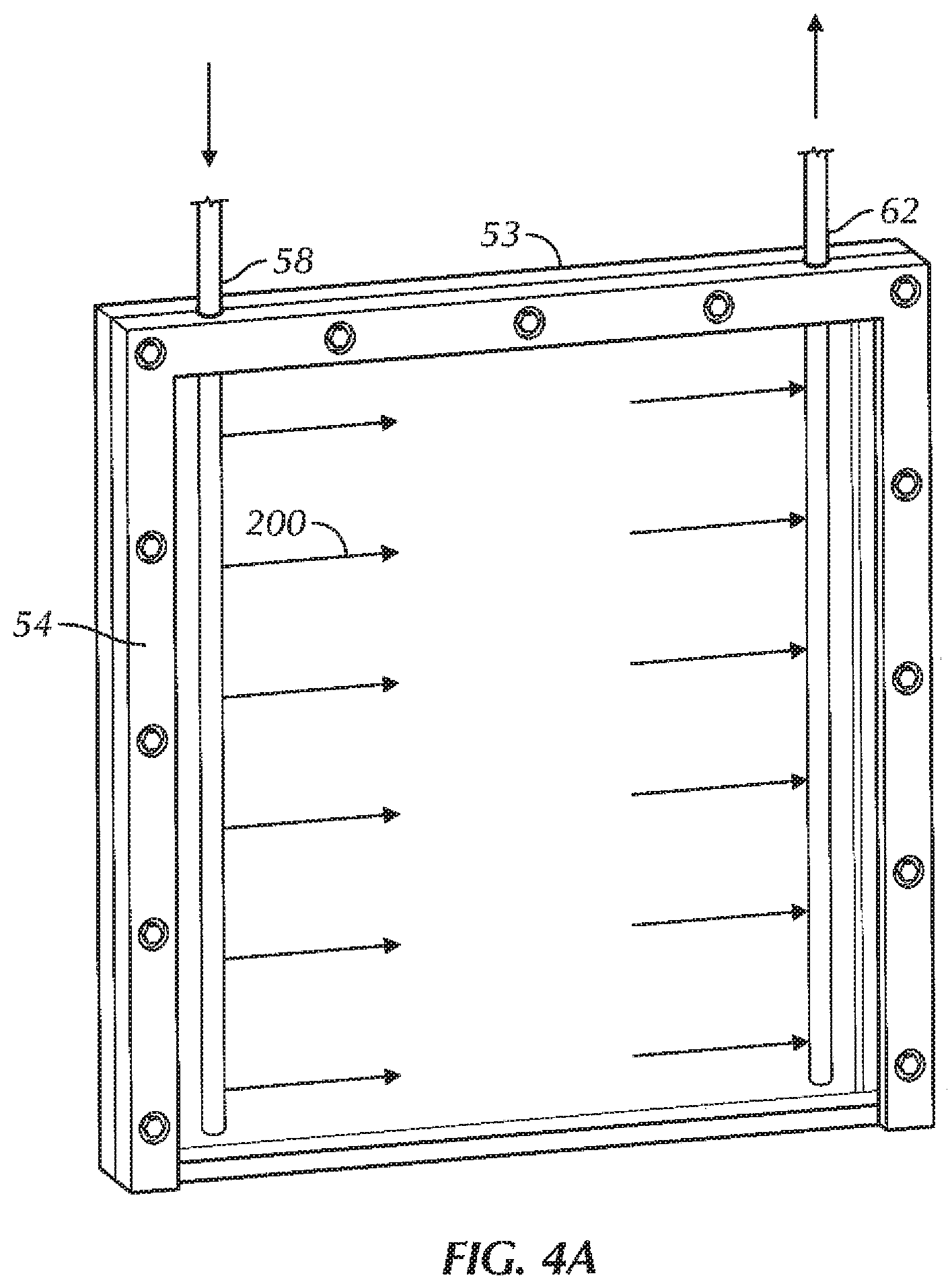 Patent US12508155 Figure 5 – Fluid cassette with polymeric membranes and integral inlet and outlet tubes for patient heat exchange system