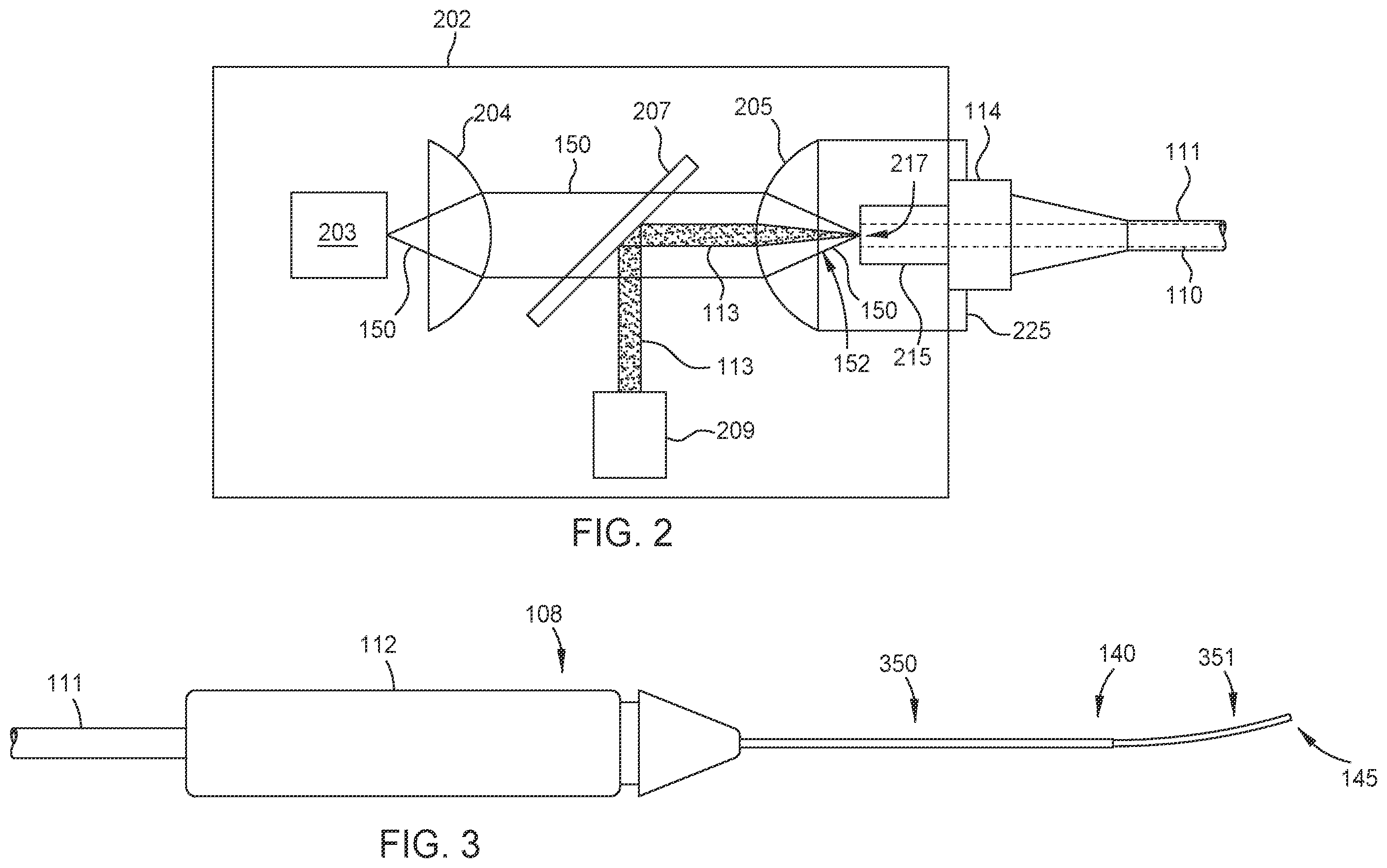 Patent US12508161 Figure 2 – Single-fiber illuminated laser probe with adjustable color