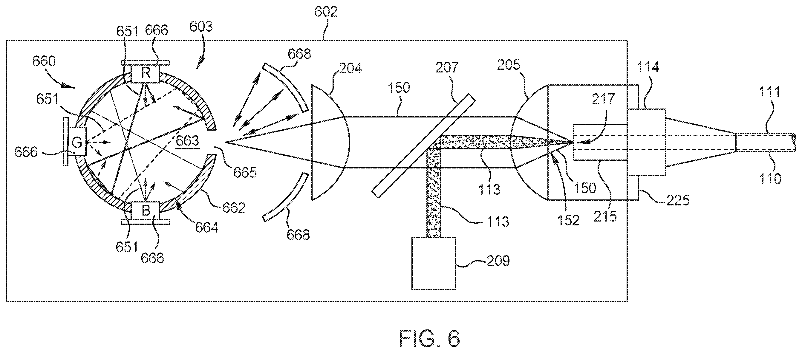 Patent US12508161 Figure 5 – Single-fiber illuminated laser probe with adjustable color