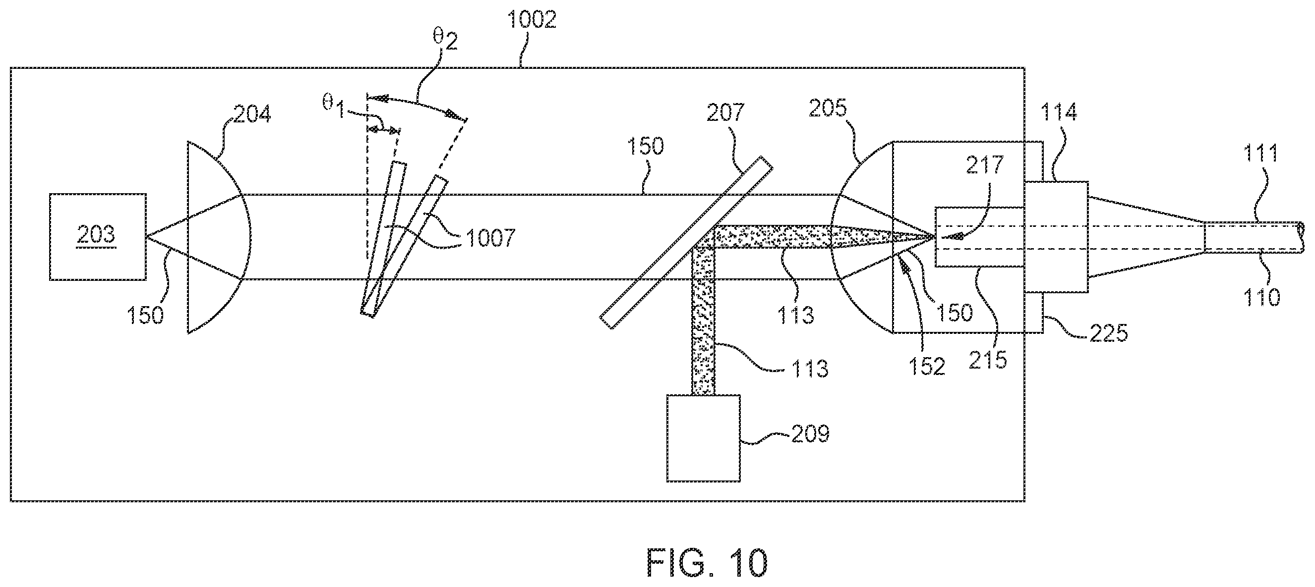 Patent US12508161 Figure 9 – Single-fiber illuminated laser probe with adjustable color