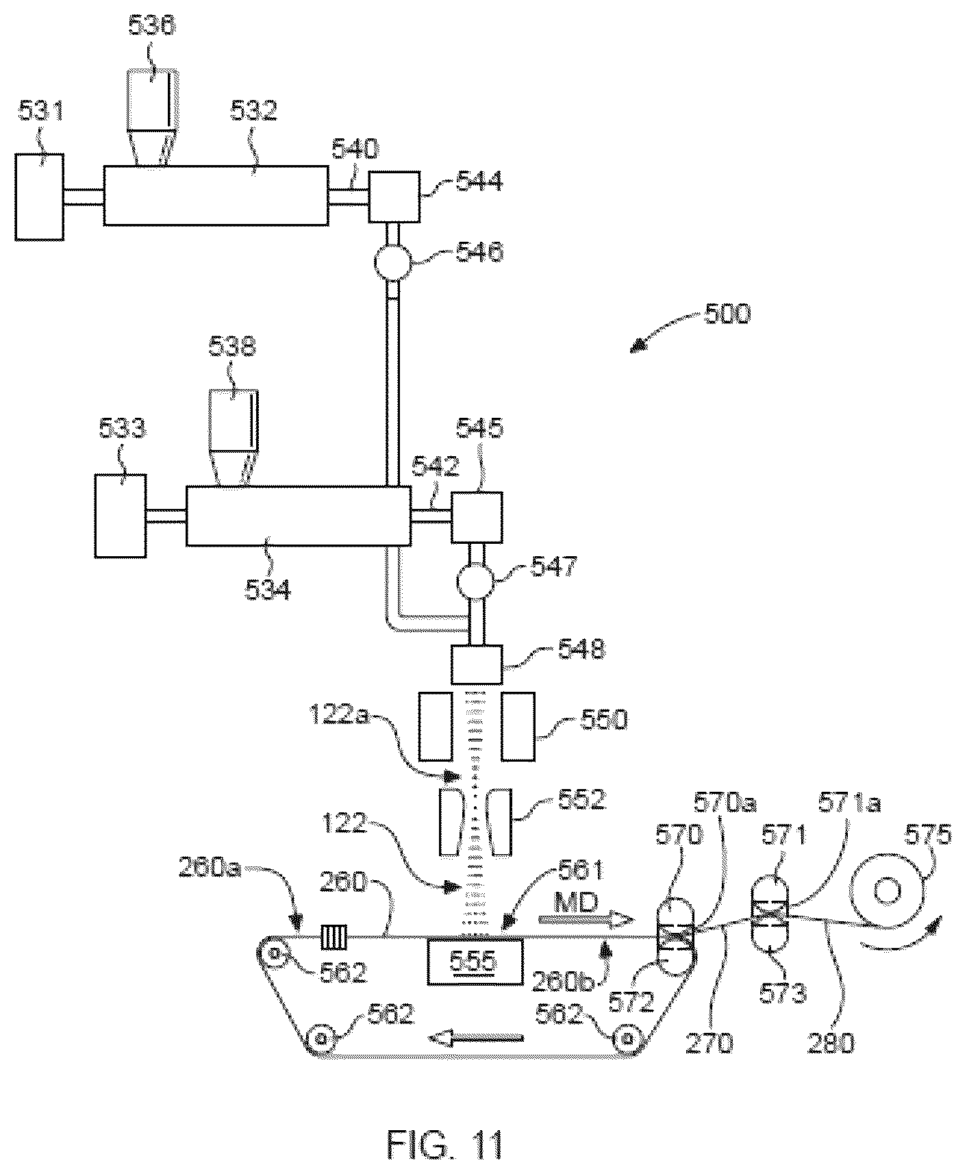 Patent US12508173 Figure 7 – Topsheets for absorbent articles